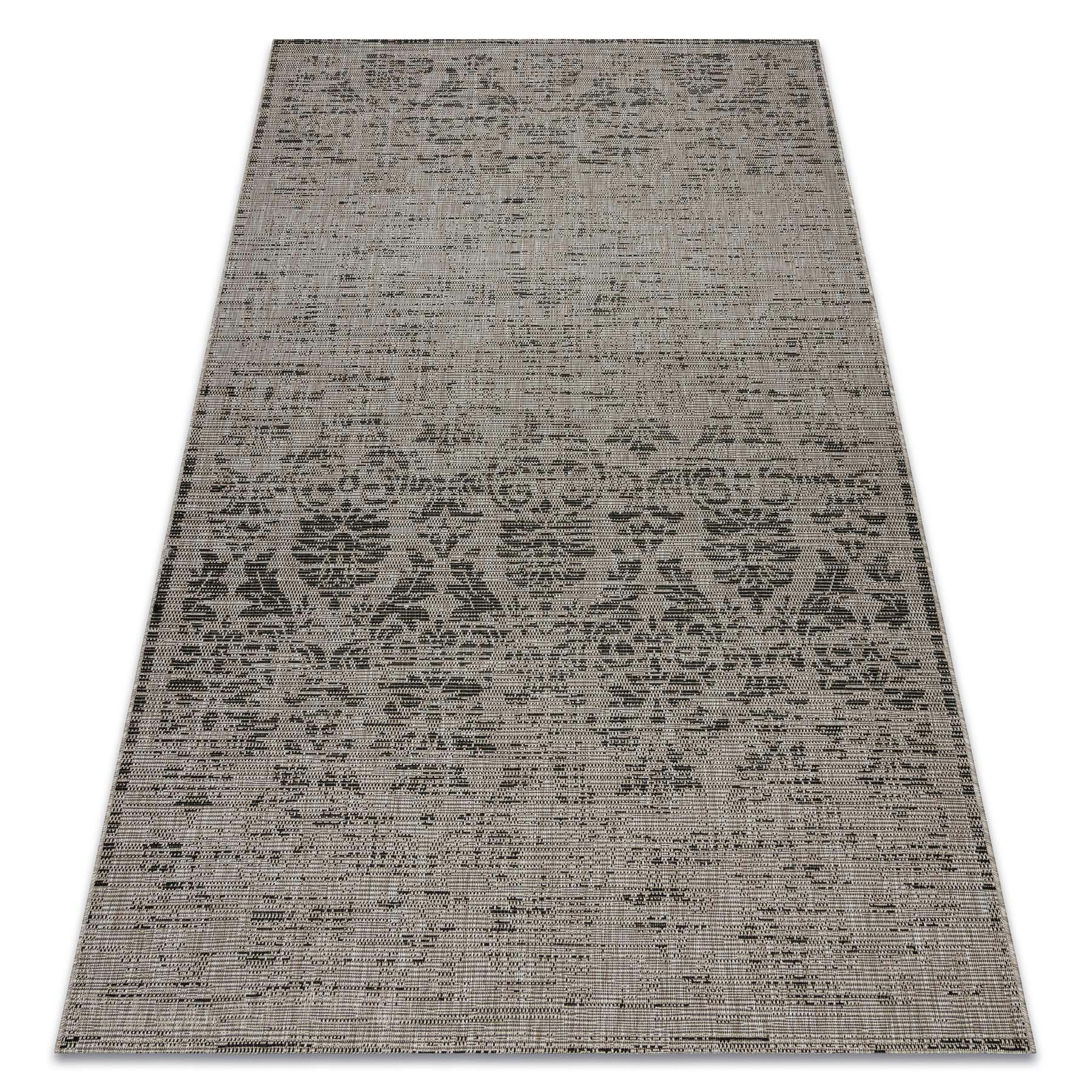 Rugsx Grey Floorlux Rug - Polypropylene - 140Cm X 200Cm