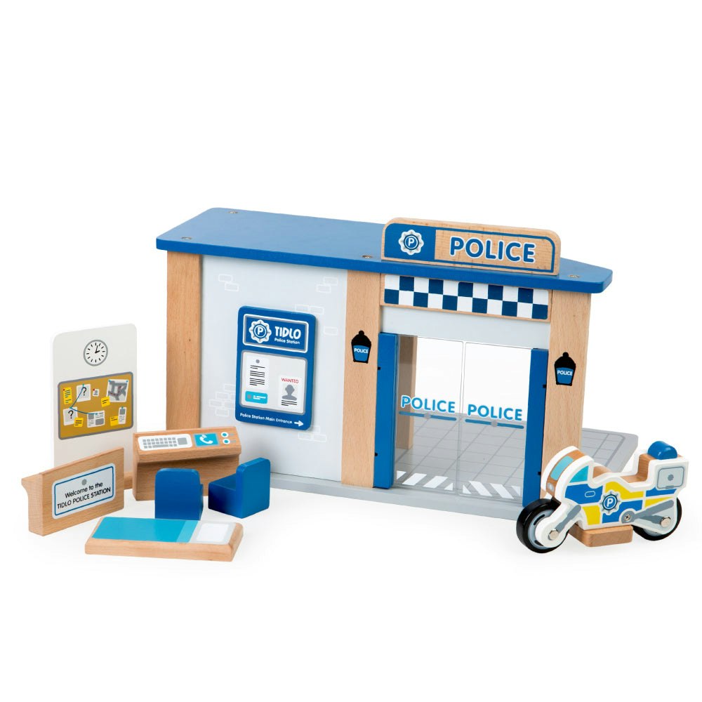 Tidlo Unisex Blue Police Station Playset In - Image 2
