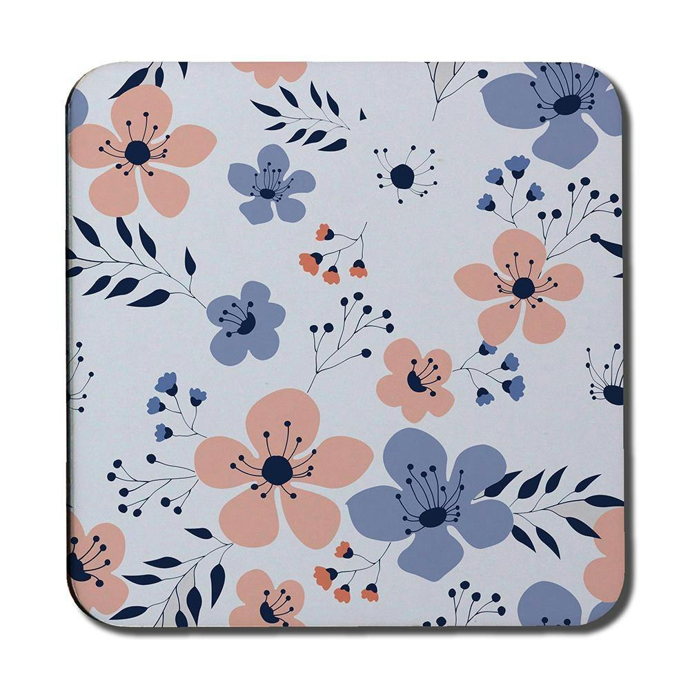 Rackhams Pink/Blue & Flowers (Coaster) Size 6