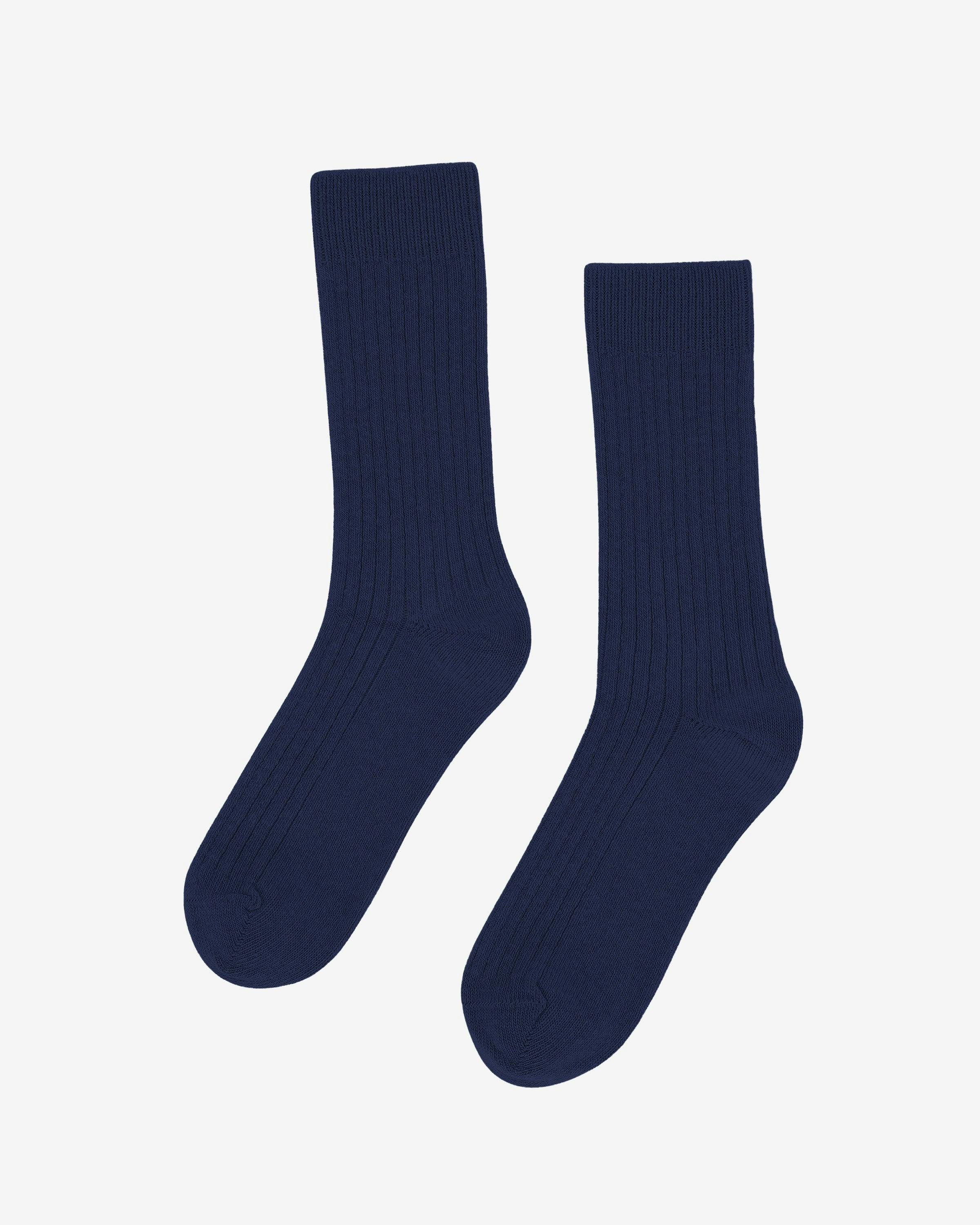 Colorful Standard Men's Blue Merino Wool Blend Socks - Marine - Marine - Uk7-11 Eu41-46 Us8-12