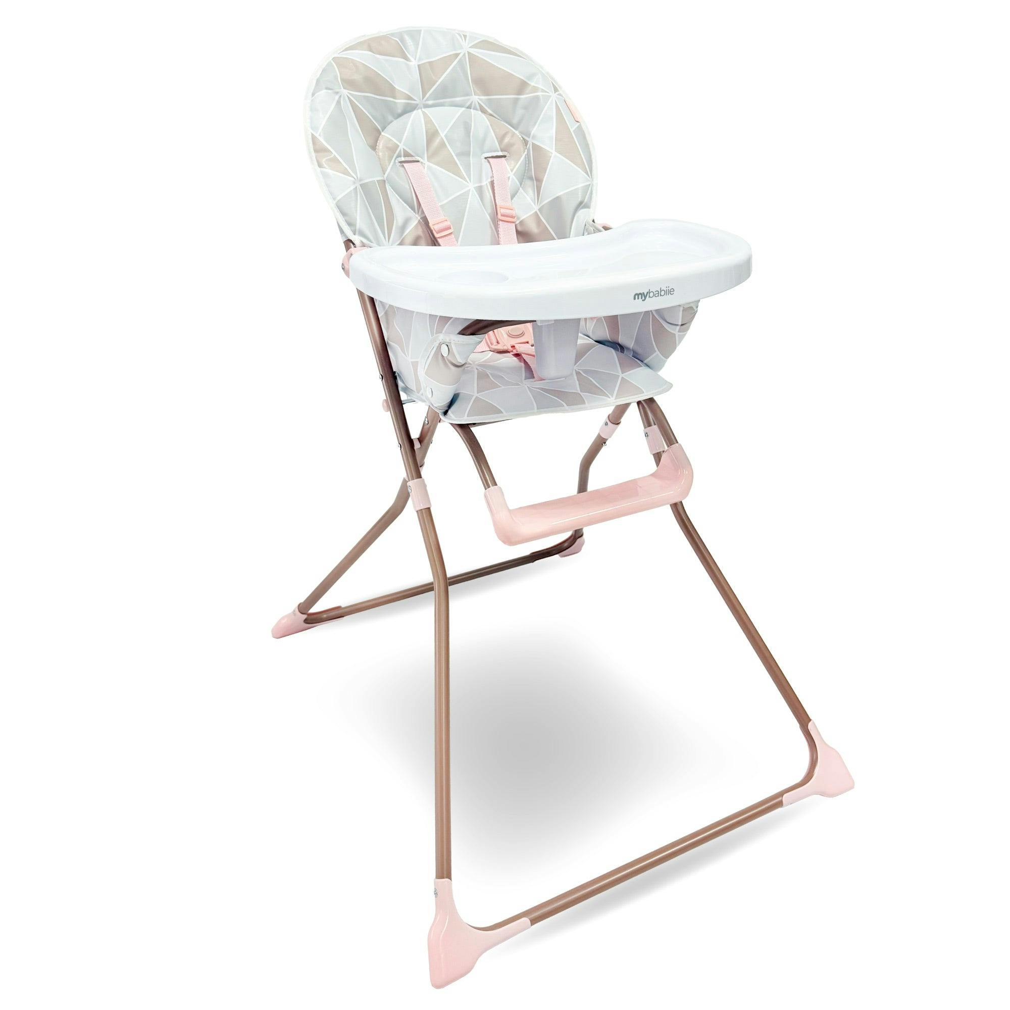 My Babiie Mbhc1 Compact Highchair - Rose Geo