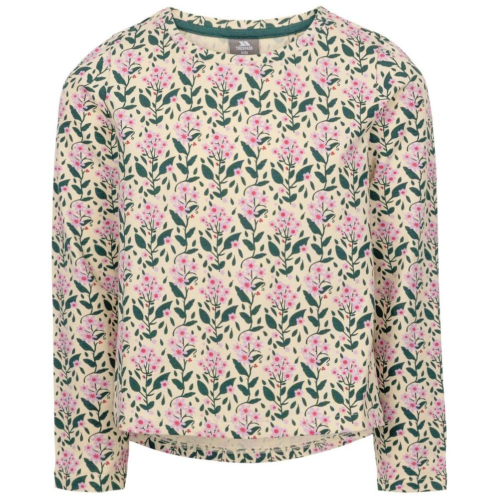 Trespass Girls Green Romilee Top - Spring - Spring - 7-8 Years - 100% Mixed