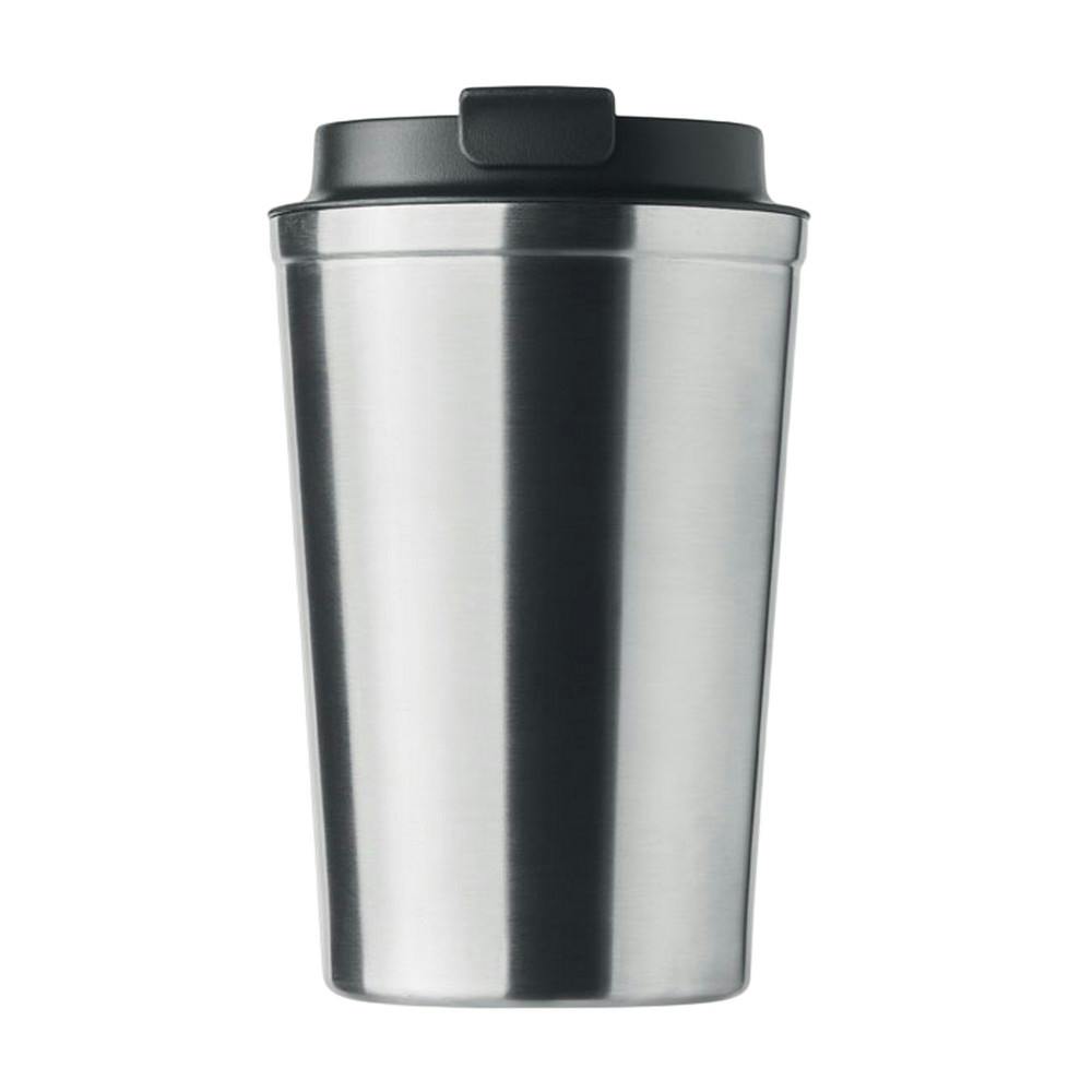 Rackhams Silver Brace Double Wall 350Ml Tumbler - Matt - One Size - Matt - 100% Mixed