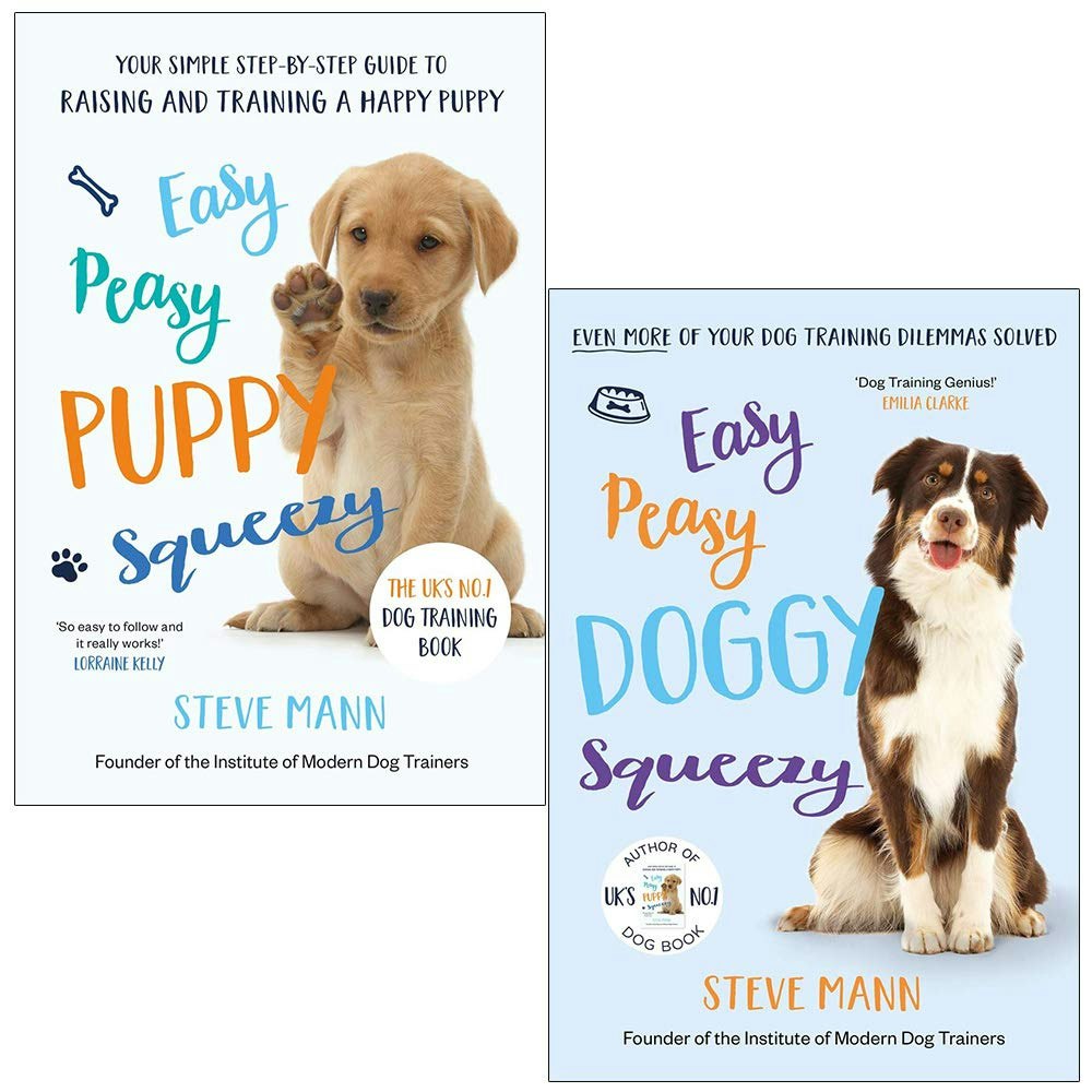 Blink Publishing Easy Peasy Puppy Squeezy & Easy Peasy Doggy Squeezy By Steve Mann 2 Books Collection Set