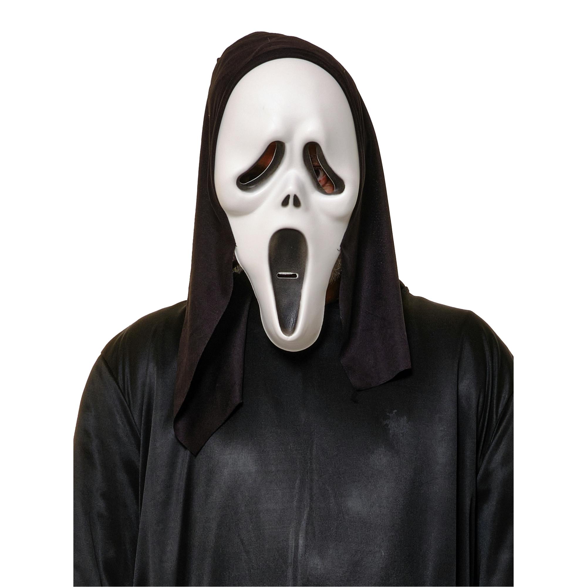 Bristol Novelty Unisex Black/White Adult Ghost Mask - One Size