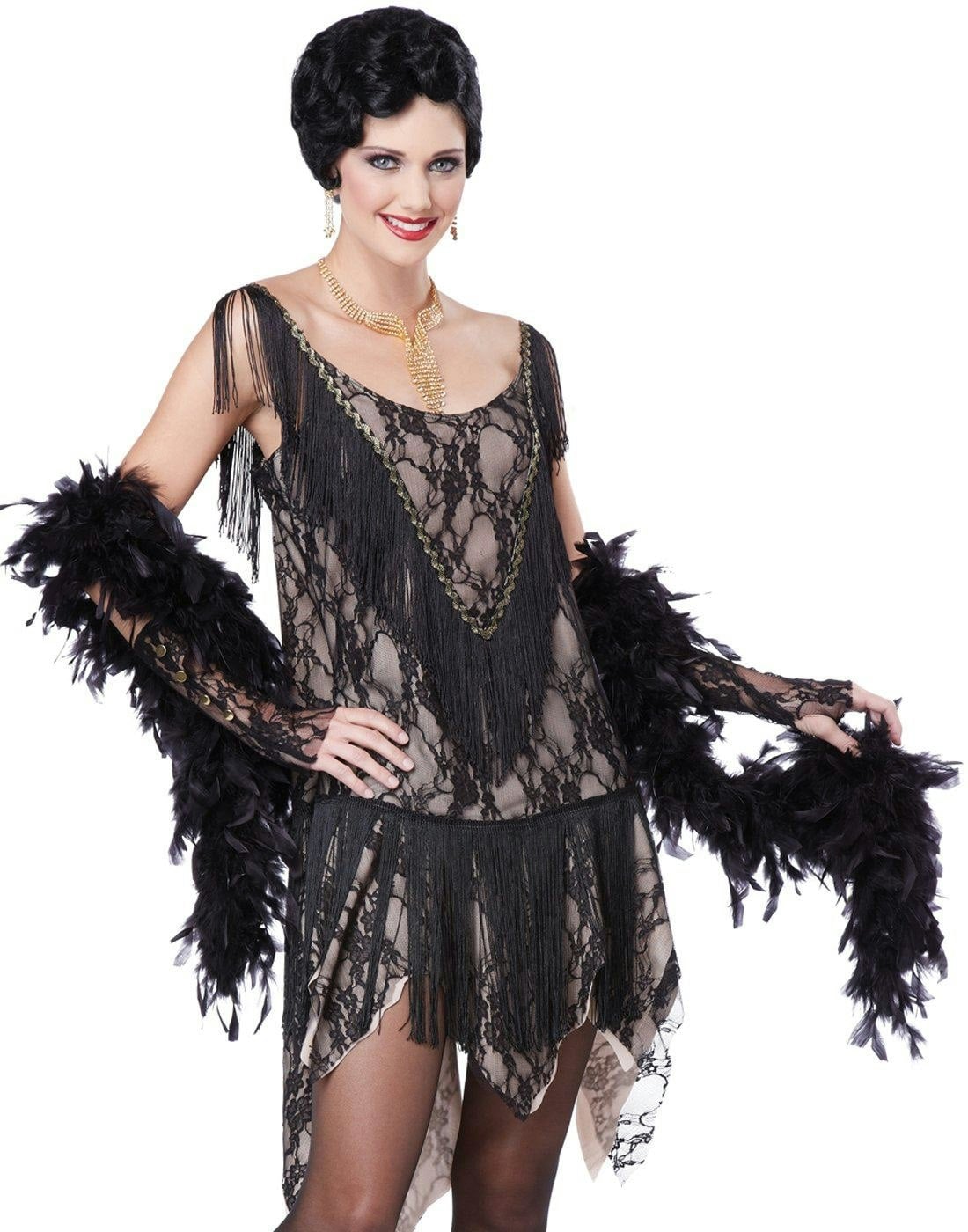 California Costume Women's Black 1920S Gatsby Gal Gangster Fancy Dress Costume - L - Large