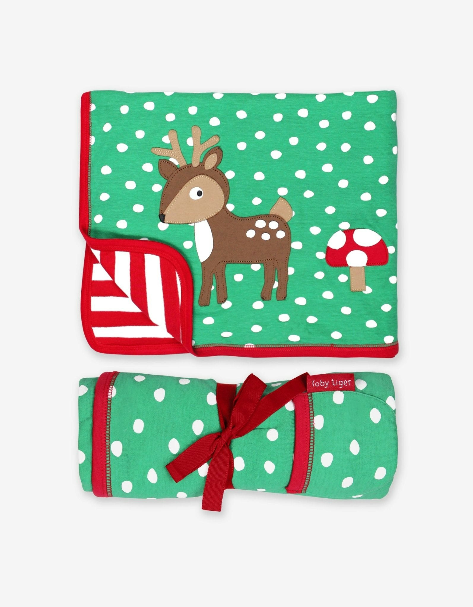 Rackhams Organic Deer Applique Blanket