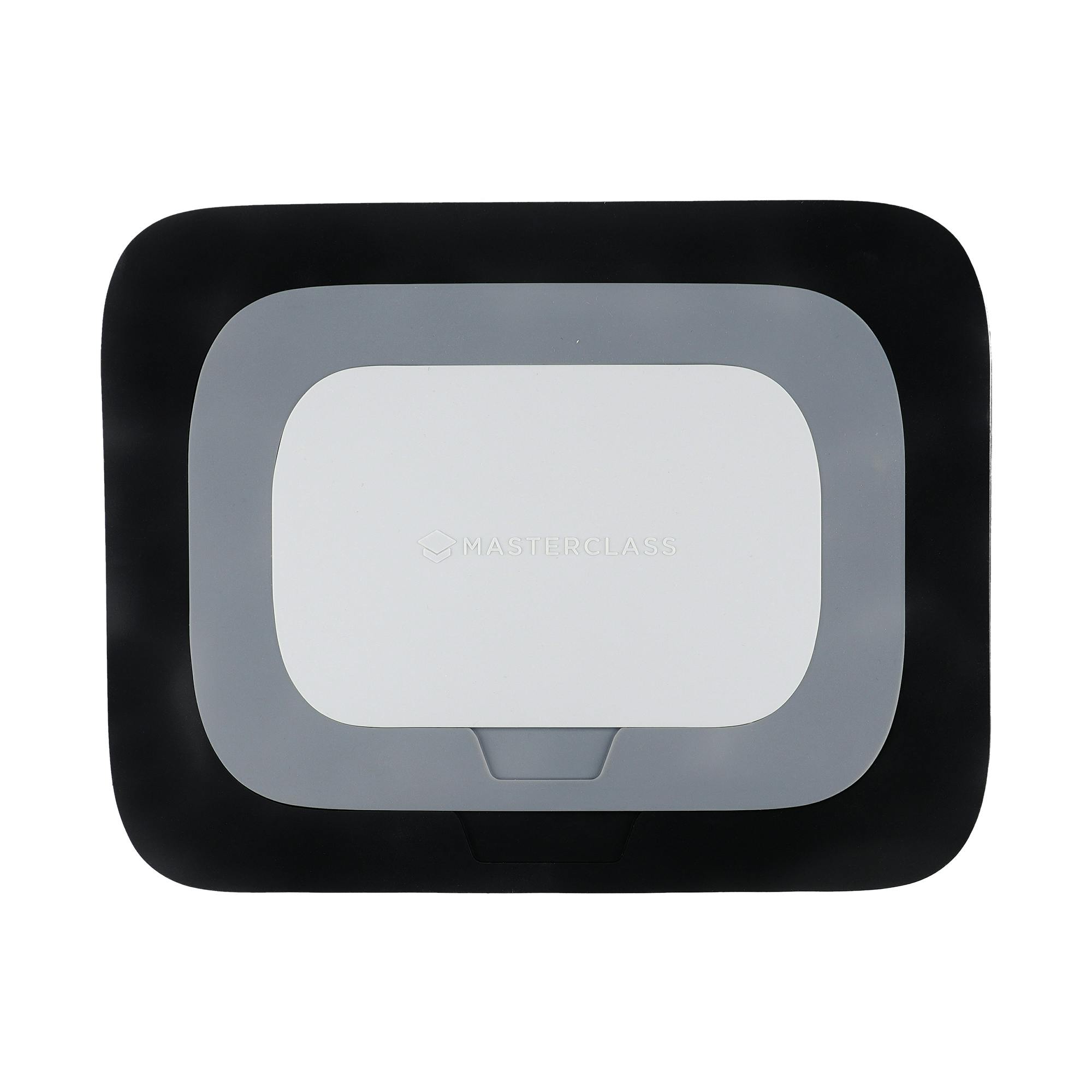 Rackhams Black Smart Space 3-In-1 Silicone Trivet, 23 X 18Cm - Silicone - Trivet