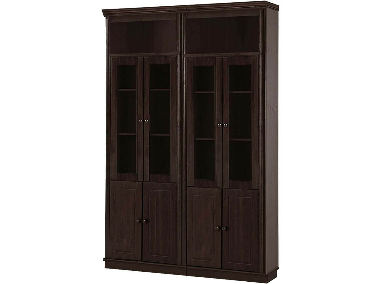 Dorel Home Brown Anita Wall Unit I Honey Lacquer