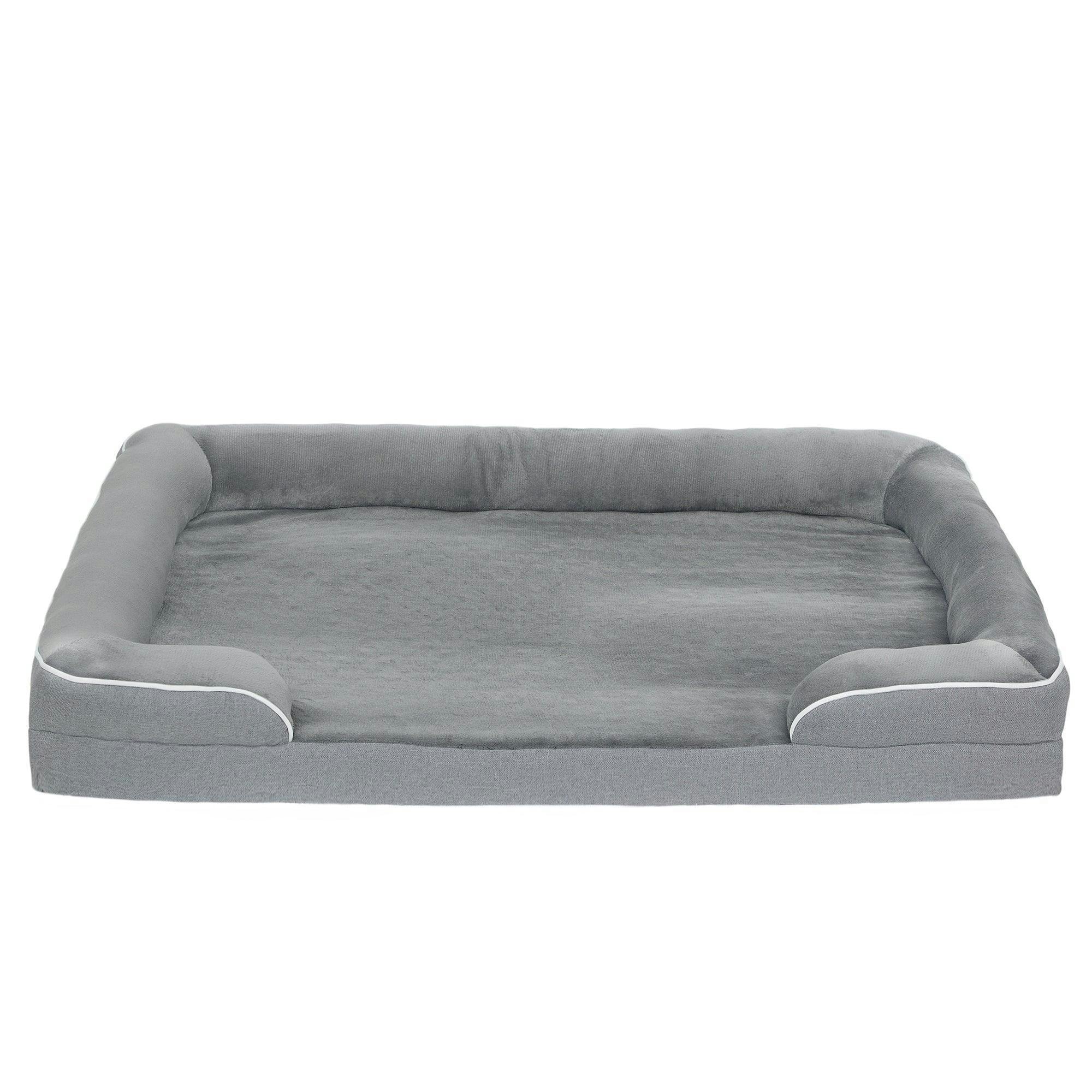 B&Q - Dog Sofa BedWashable Pet Bed With Non-Slip BottomGrey - Image 4