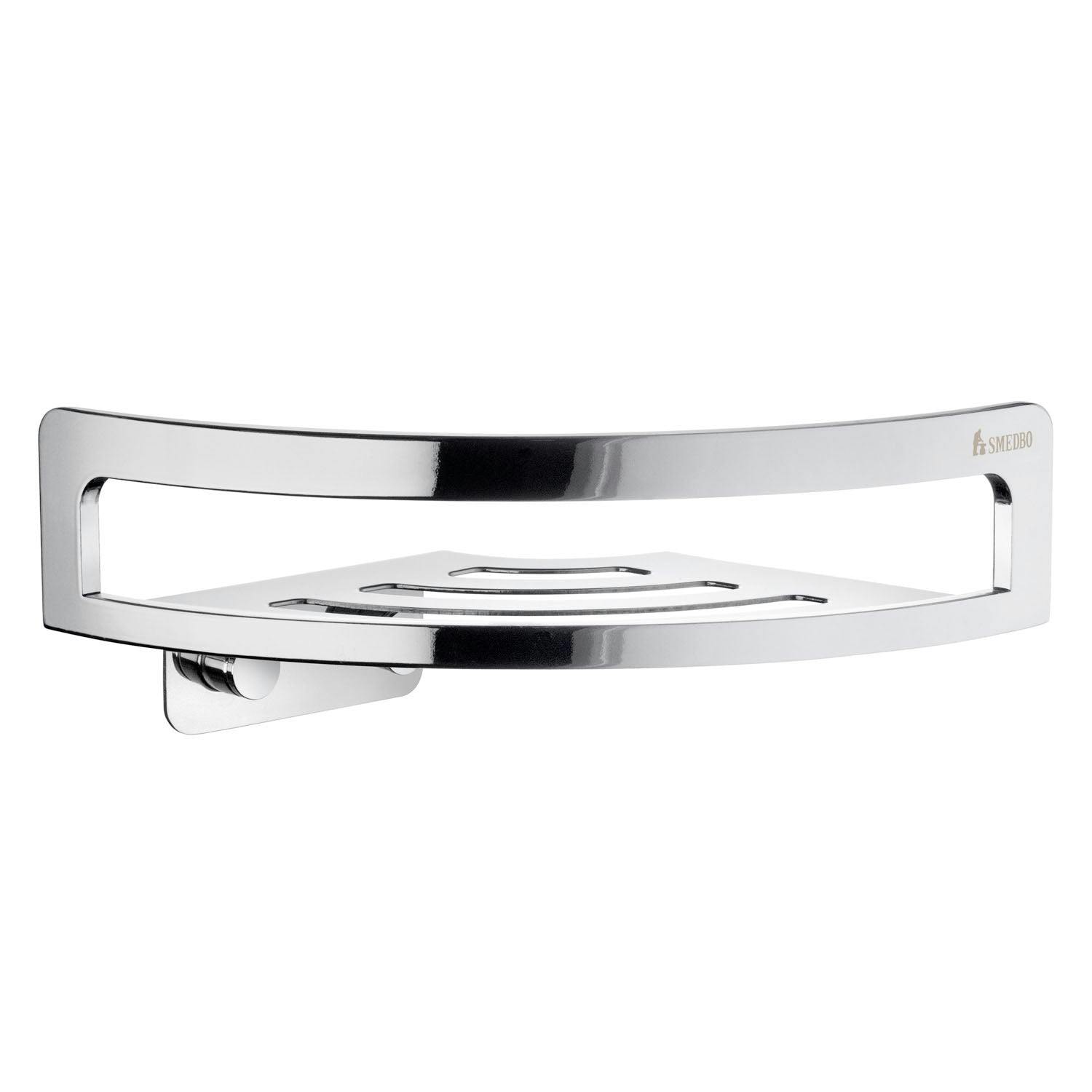 Rackhams Polished Chrome Corner Shower Basket