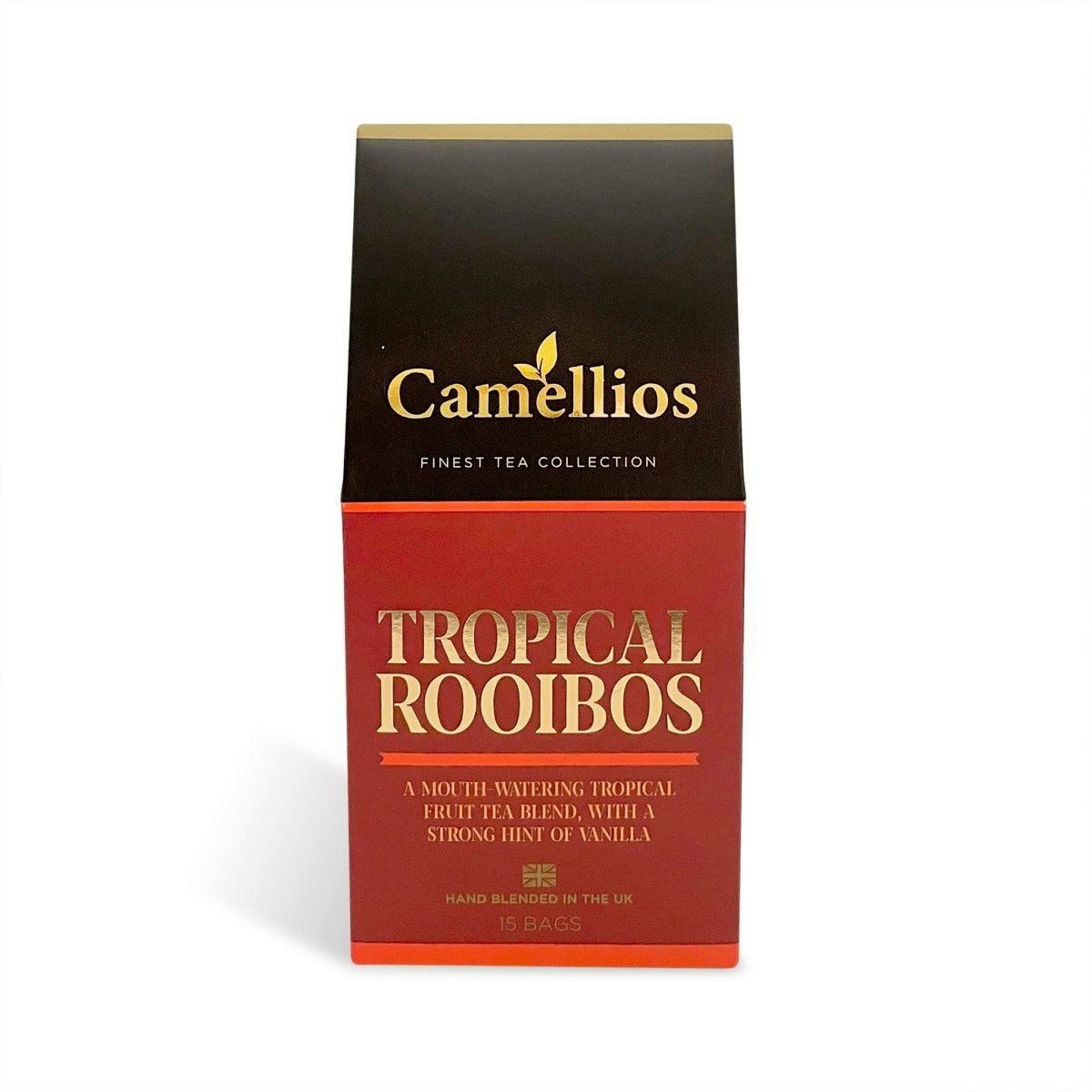 Camellios Orange Tropical Rooibos Fruit Tea - 1 Pack (15 Tea Bags)