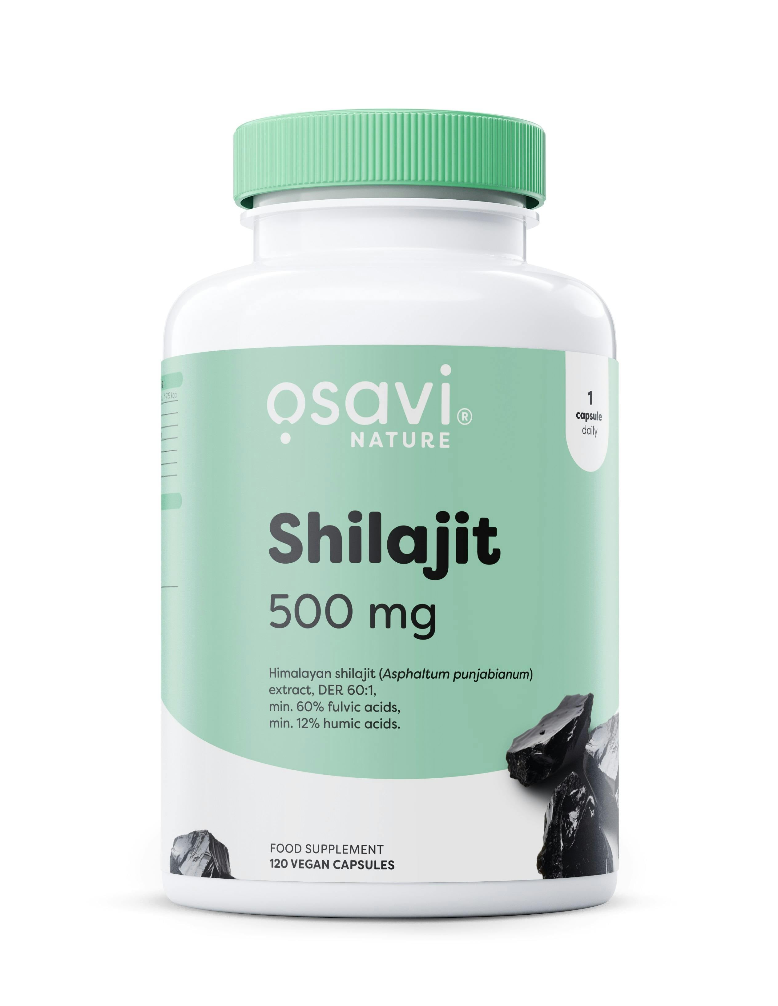 Osavi Shilajit 500mg Energy Booster Vitality Support - 120 vegan caps - Image 4