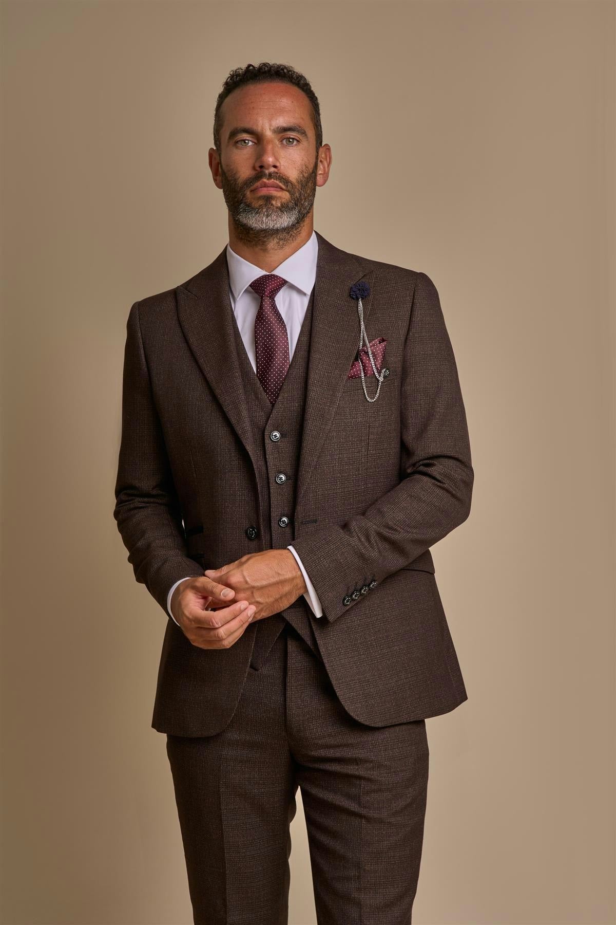 House Of Cavani Brown Caridi Blazer - 42 Inch Chest