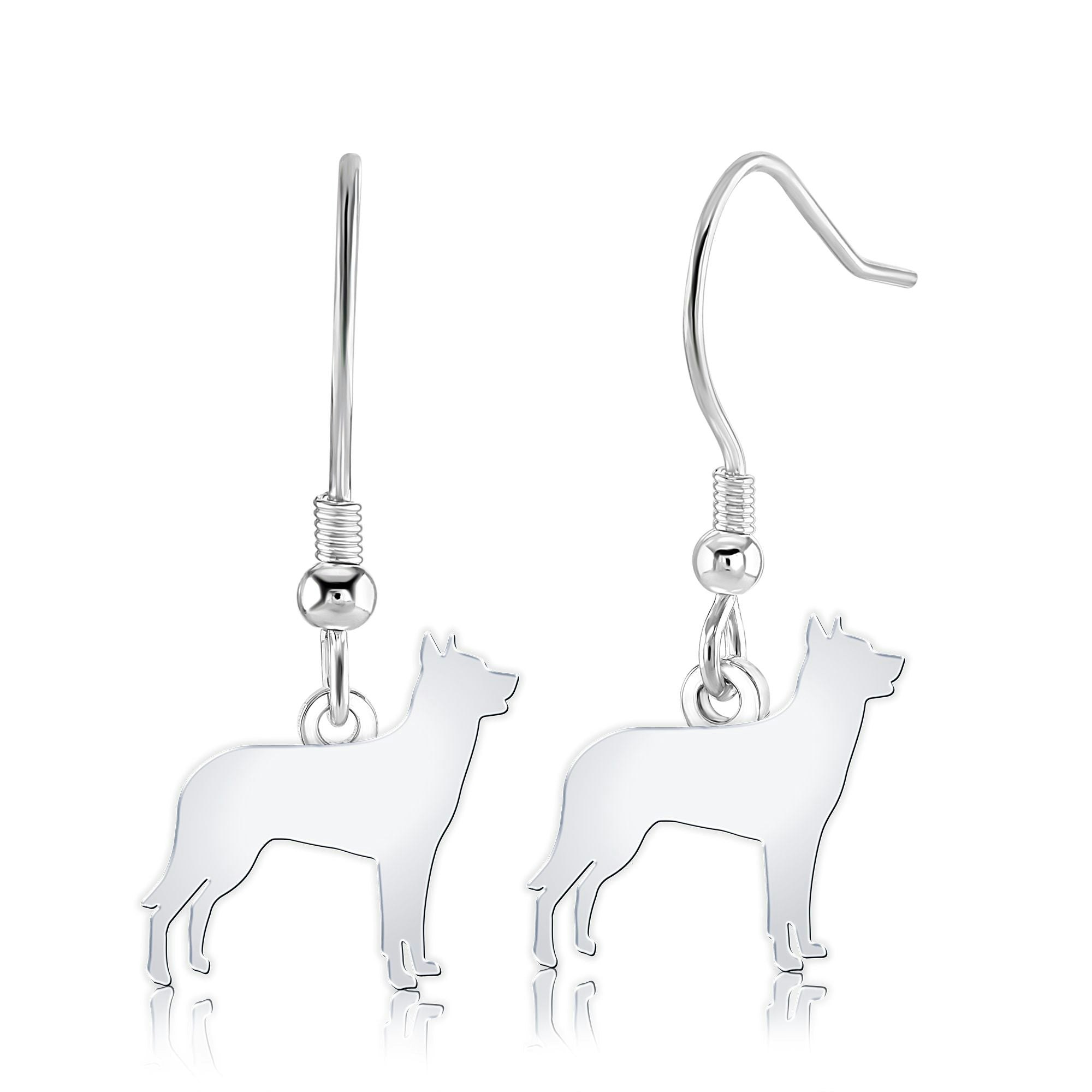 Mylee London Silver Beauceron Silhouette Earrings - Yes - Hook