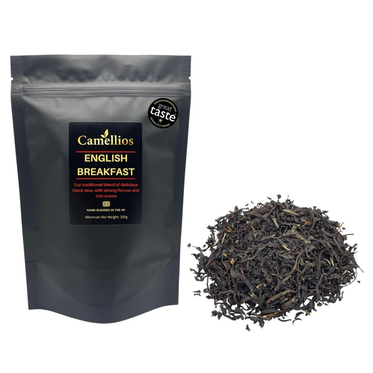 Camellios Black English Breakfast Tea, Loose Leaf Tea - 200G