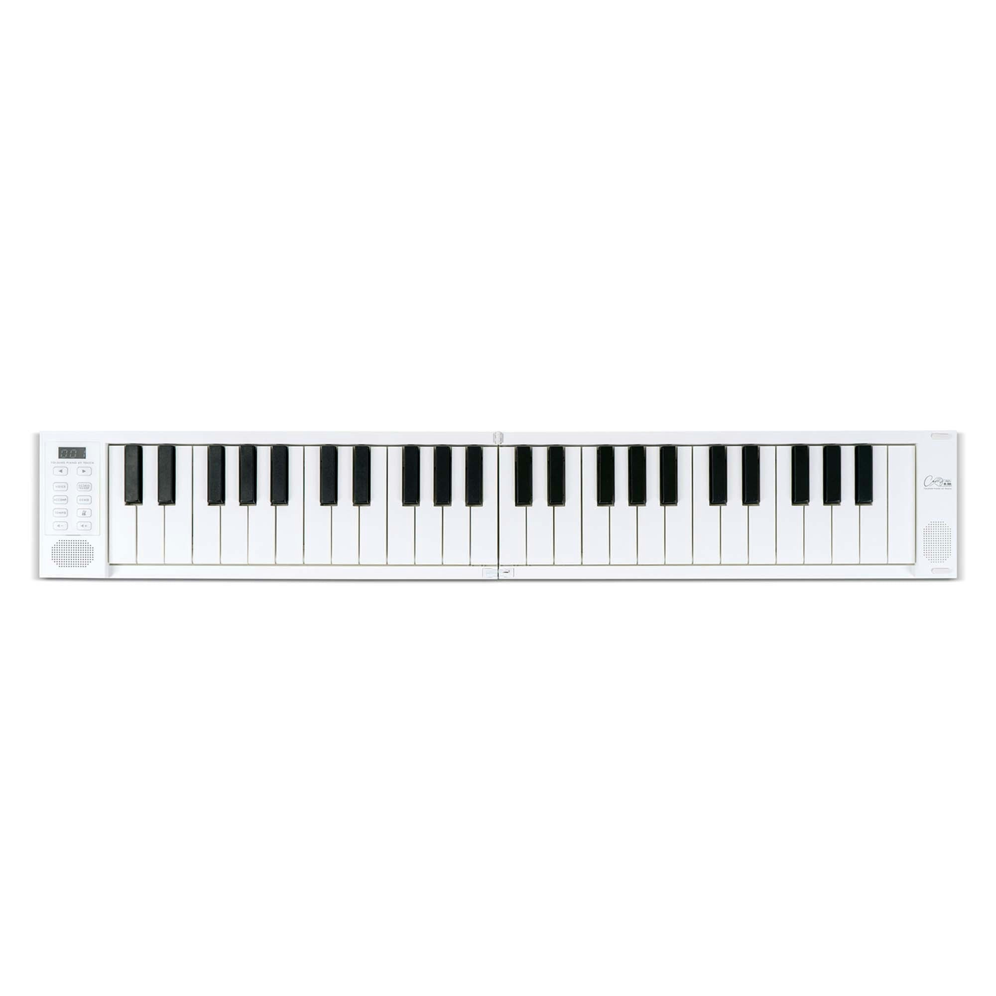 Carry-On White 49 Key Touch Sensitive Folding Piano