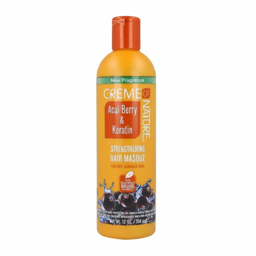 Creme Of Nature Acai Berry & Keatin Strengthening Hair Masque 354Ml
