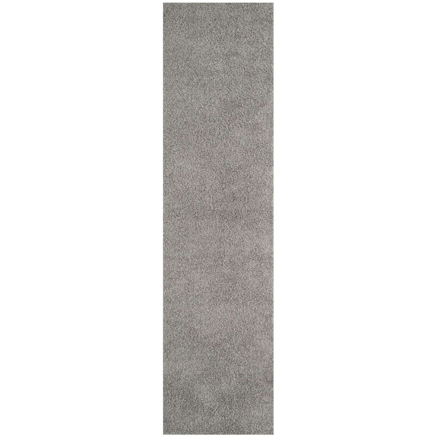The Rugs Grey Myshaggy Solid Rug - 80X300 Cm