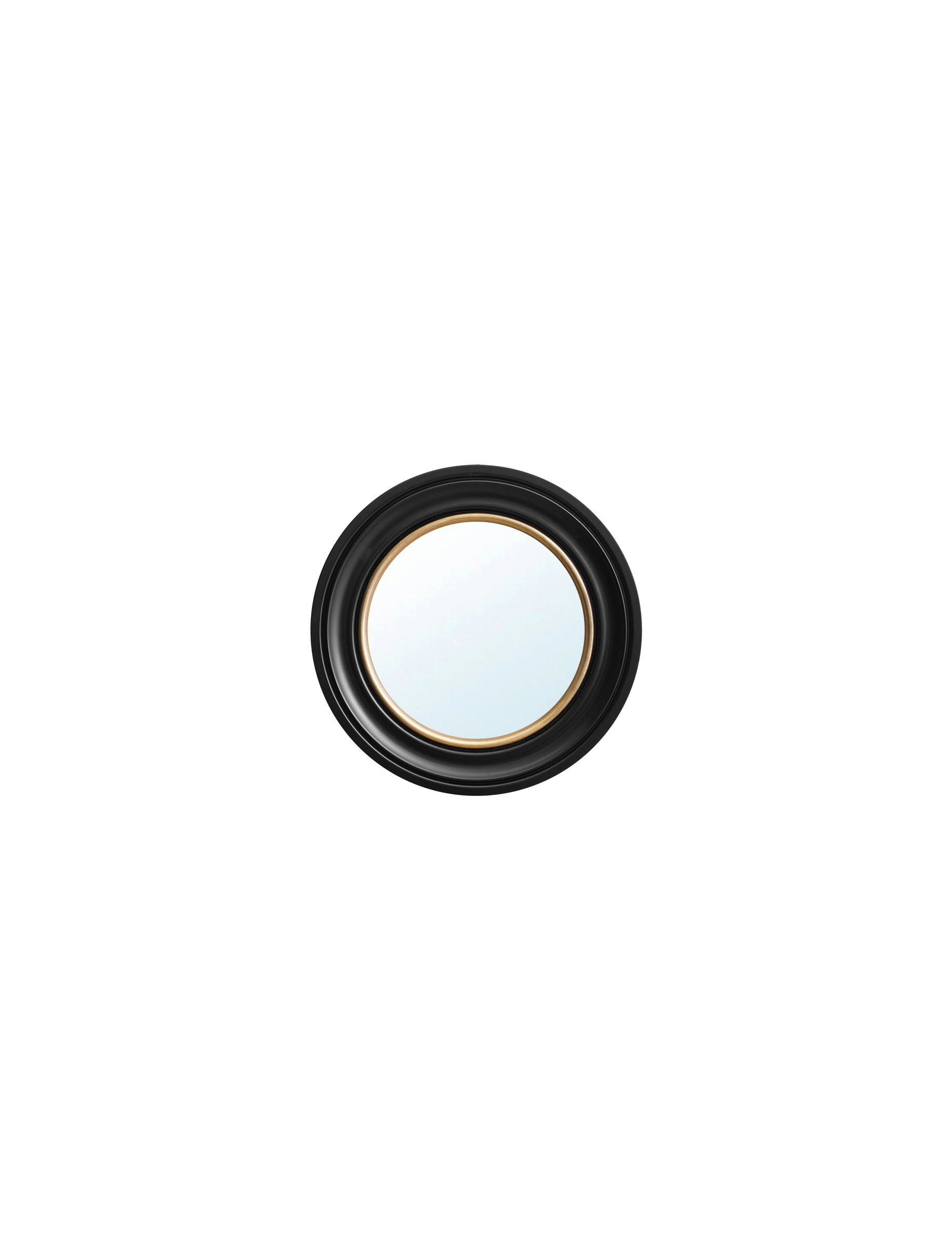 Rackhams Black/Gold Round Mirror - And - 44 X 44 Cm - Oxford Round