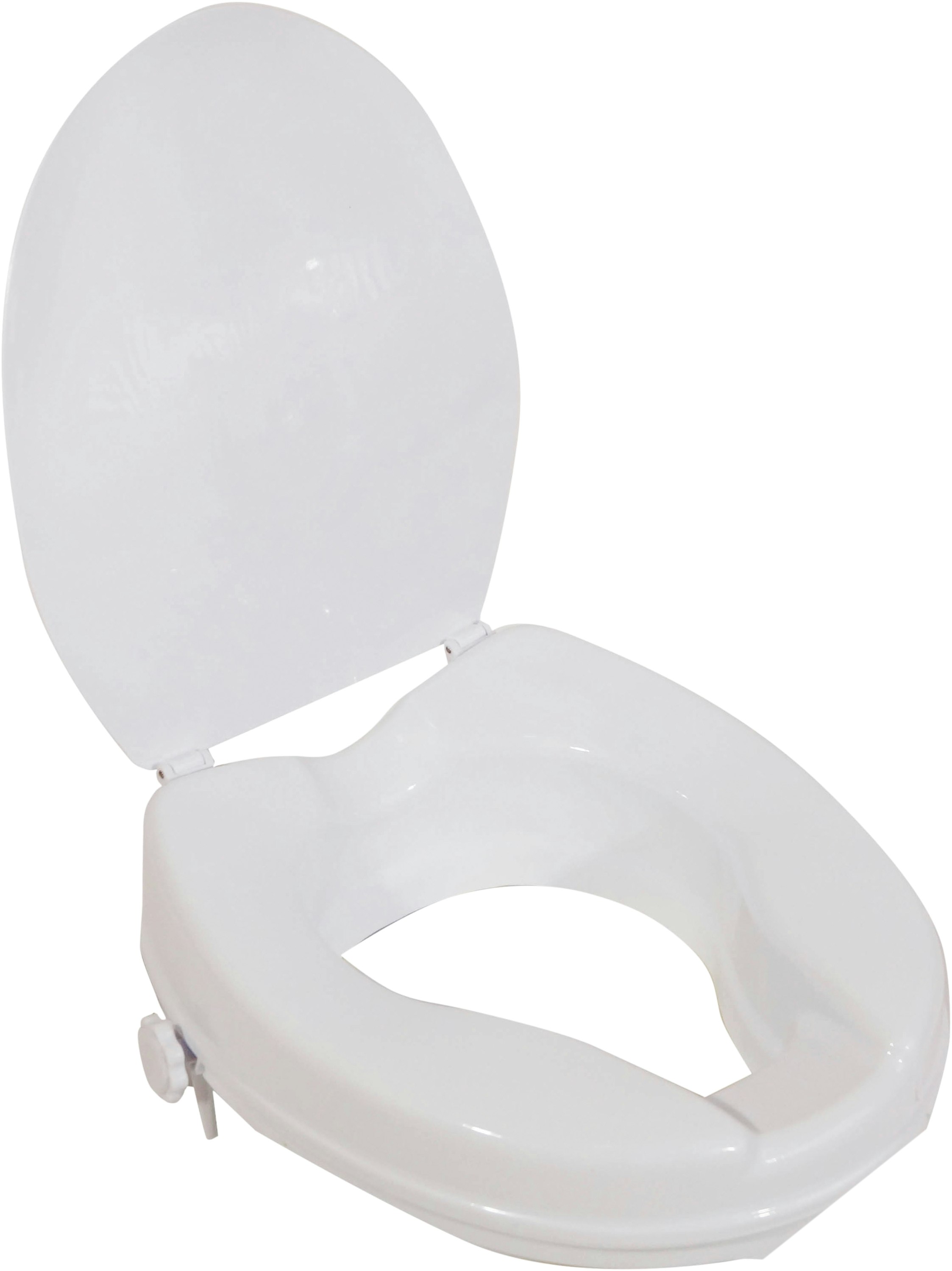 Aidapt Viscount Raised Toilet Seat 2 Inch With Lid
