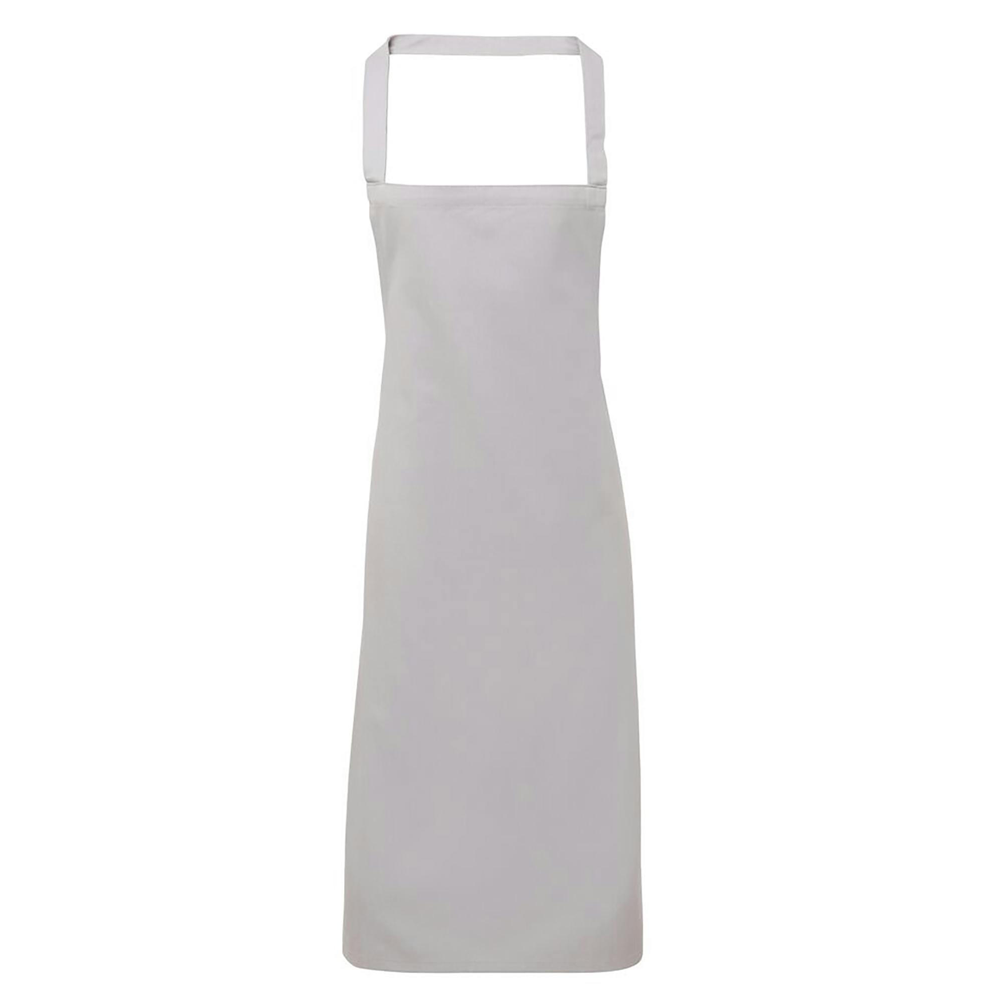 (One Size, Silver Grey) Premier Ladies/Womens Slim Apron (No Pocket) / Workwear - Image 2