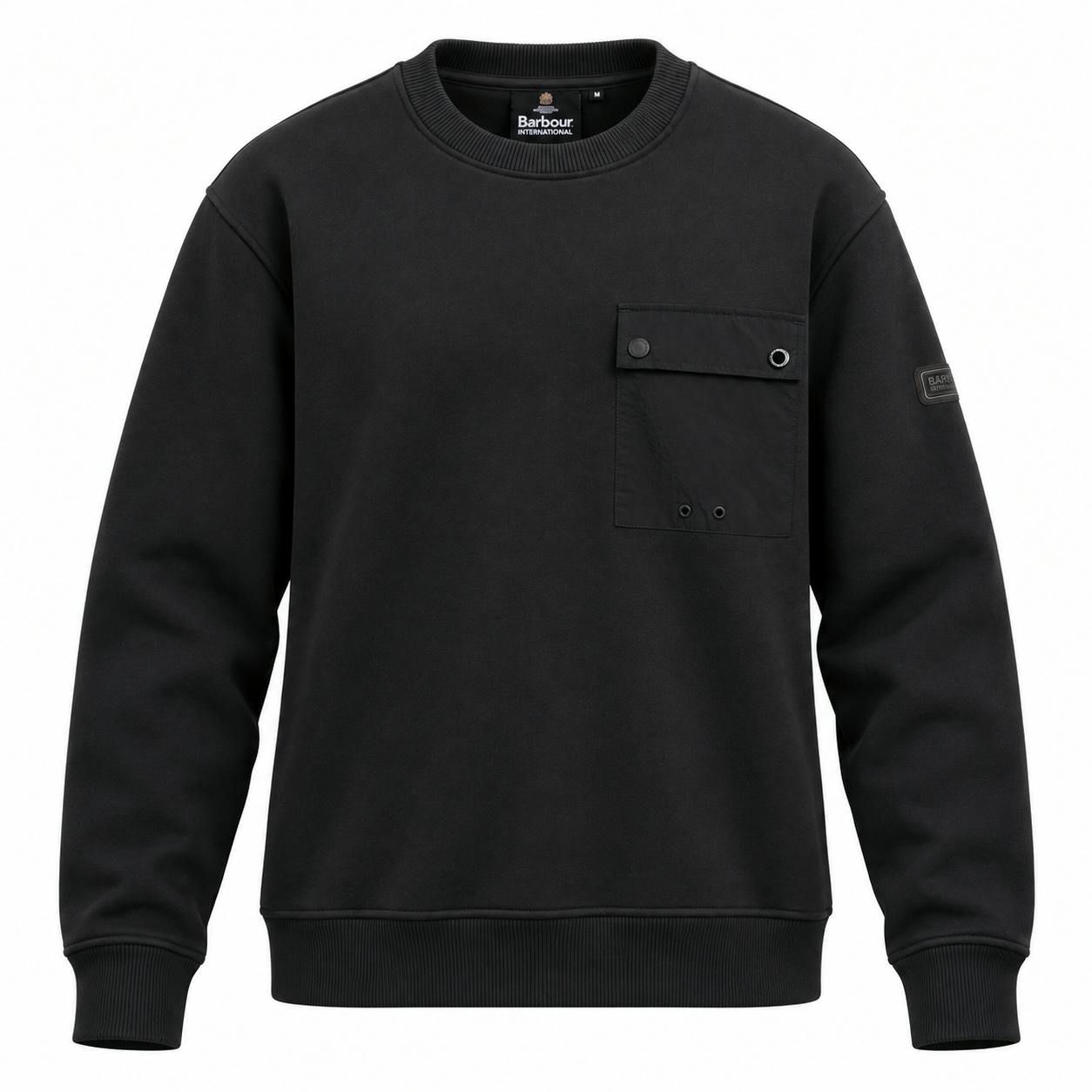 Barbour Black International Inline Sweatshirt - Xl