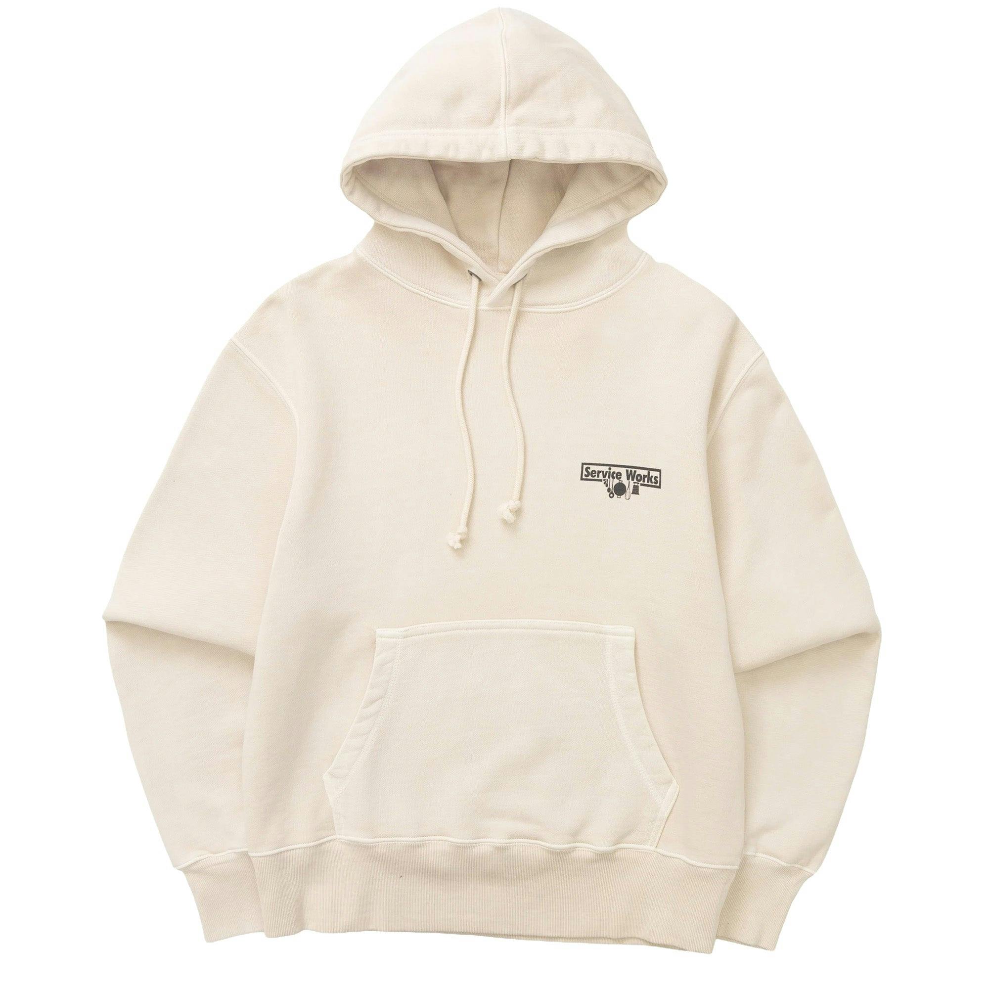 Service Works Loopback Trademark Hoodie - Natural - Large
