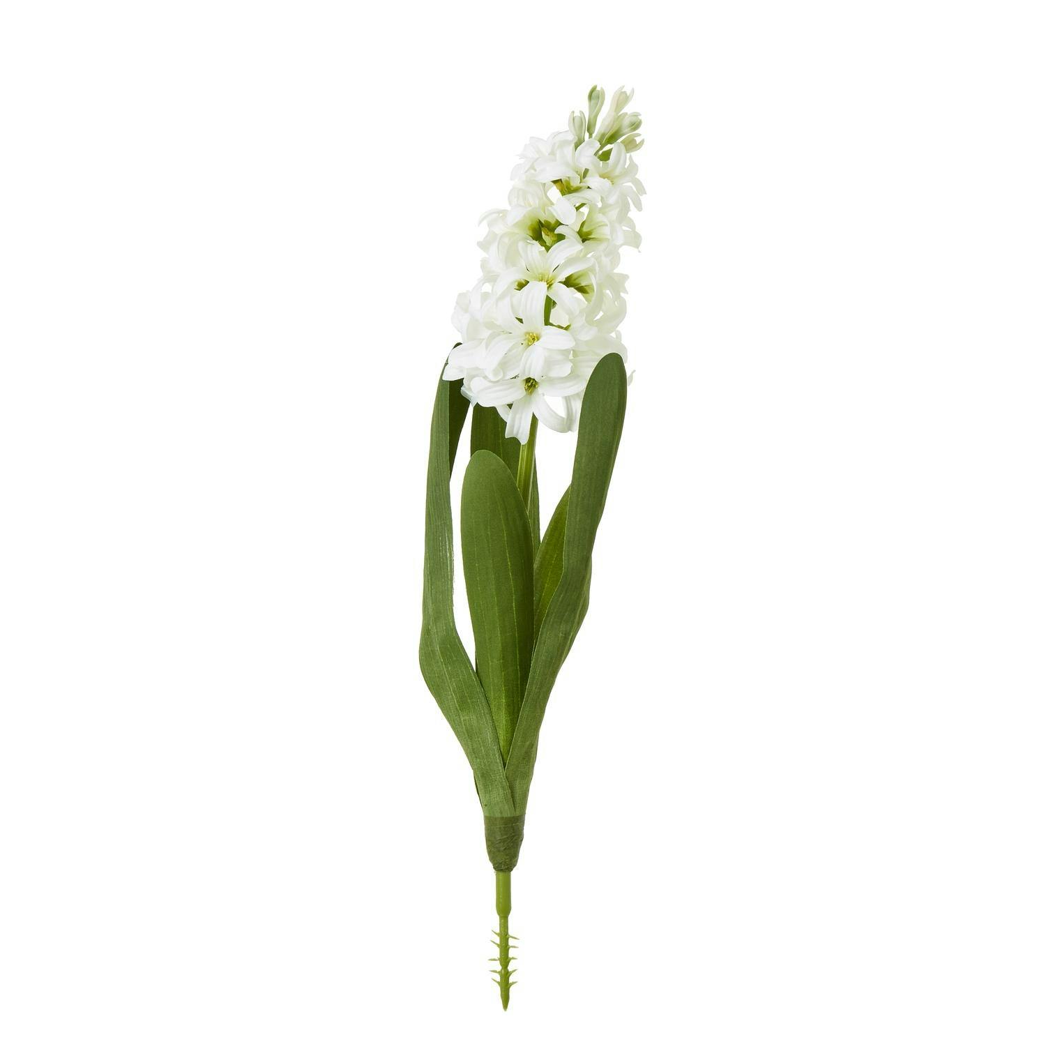 Hill Interiors White Hyacinth Stem Artificial Plant - One Size - 100% Mixed
