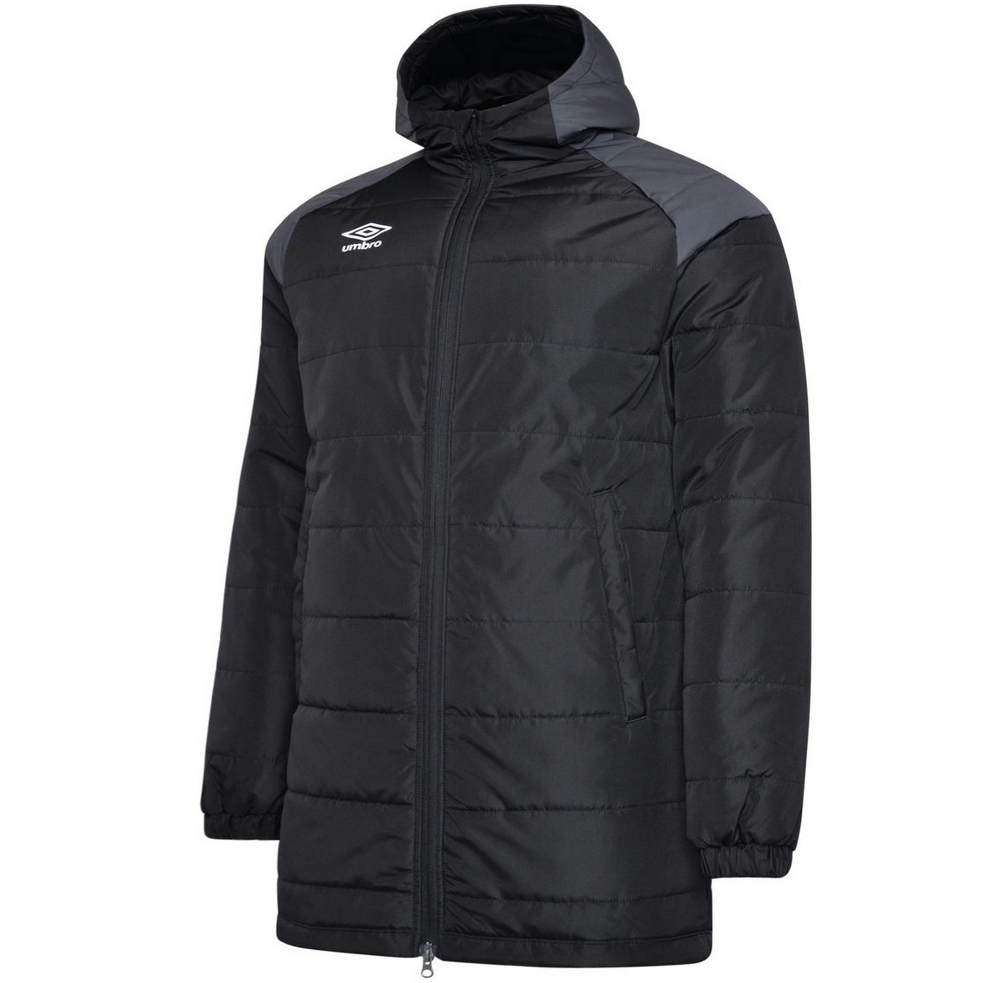 Umbro Men's Black Padded Jacket - /Carbon - L - /Carbon