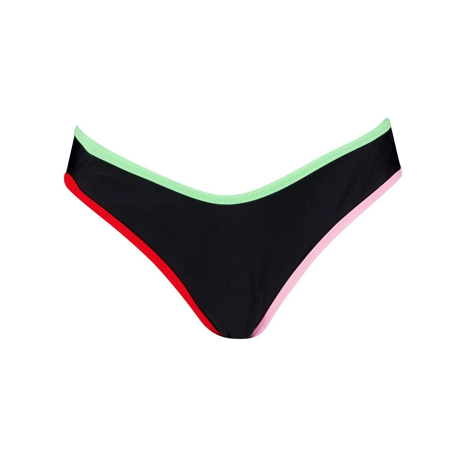 Puma Women's Black Reversible Bikini Bottoms - 12 Uk - 85% Recycled Polyester/15% Elastane
