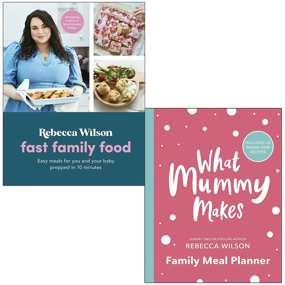 Various Publishers Rebecca Wilson Collection 2 Books Set (Fast Family Food [Hardcover] And What Mummy Makes Family Meal Planner)