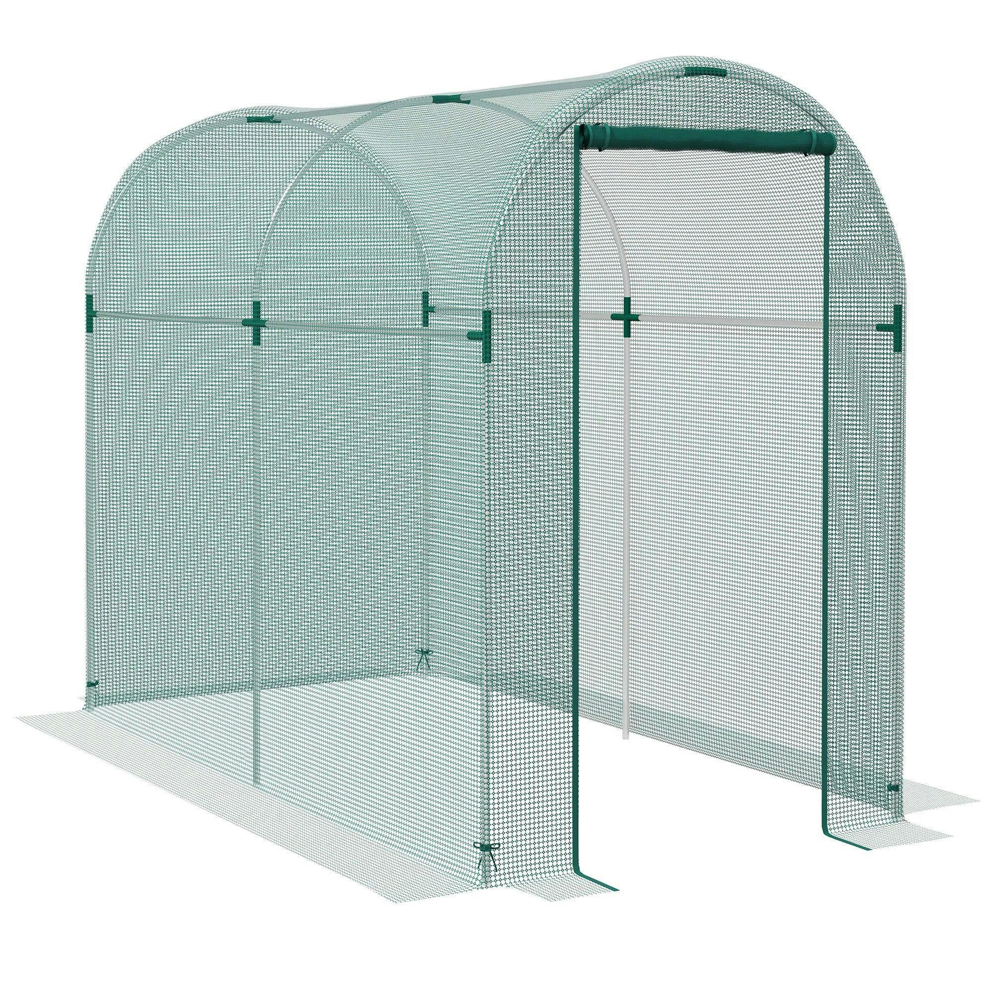 Rackhams Black/Green Fruit Cage, Plant Protection Tent, 1.2 X 1.2 X 1.9M, - 1.2 X 2.4 X 1.9M - Image 5