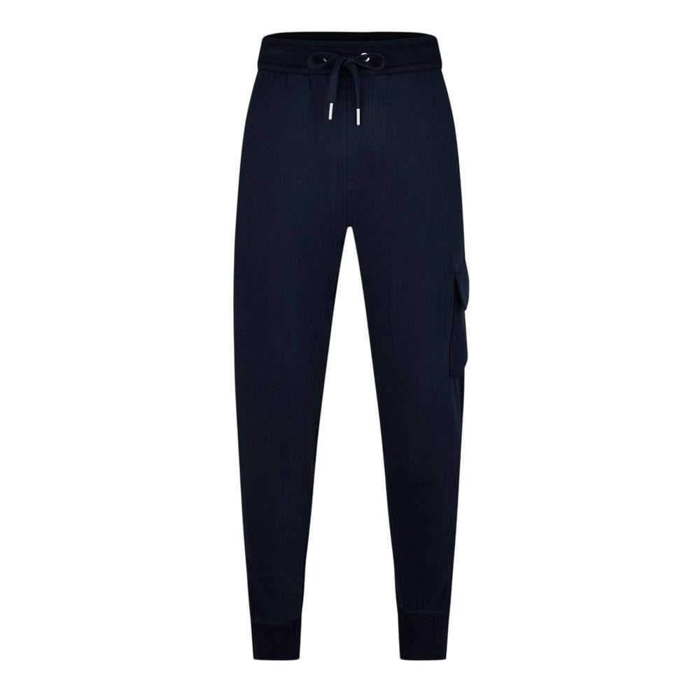 Calvin Klein Men's Patch Tracksuit Bottoms - Navy - 3XL - Navy - 77% Cotton/20% Recycled Cotton/3% Elastane