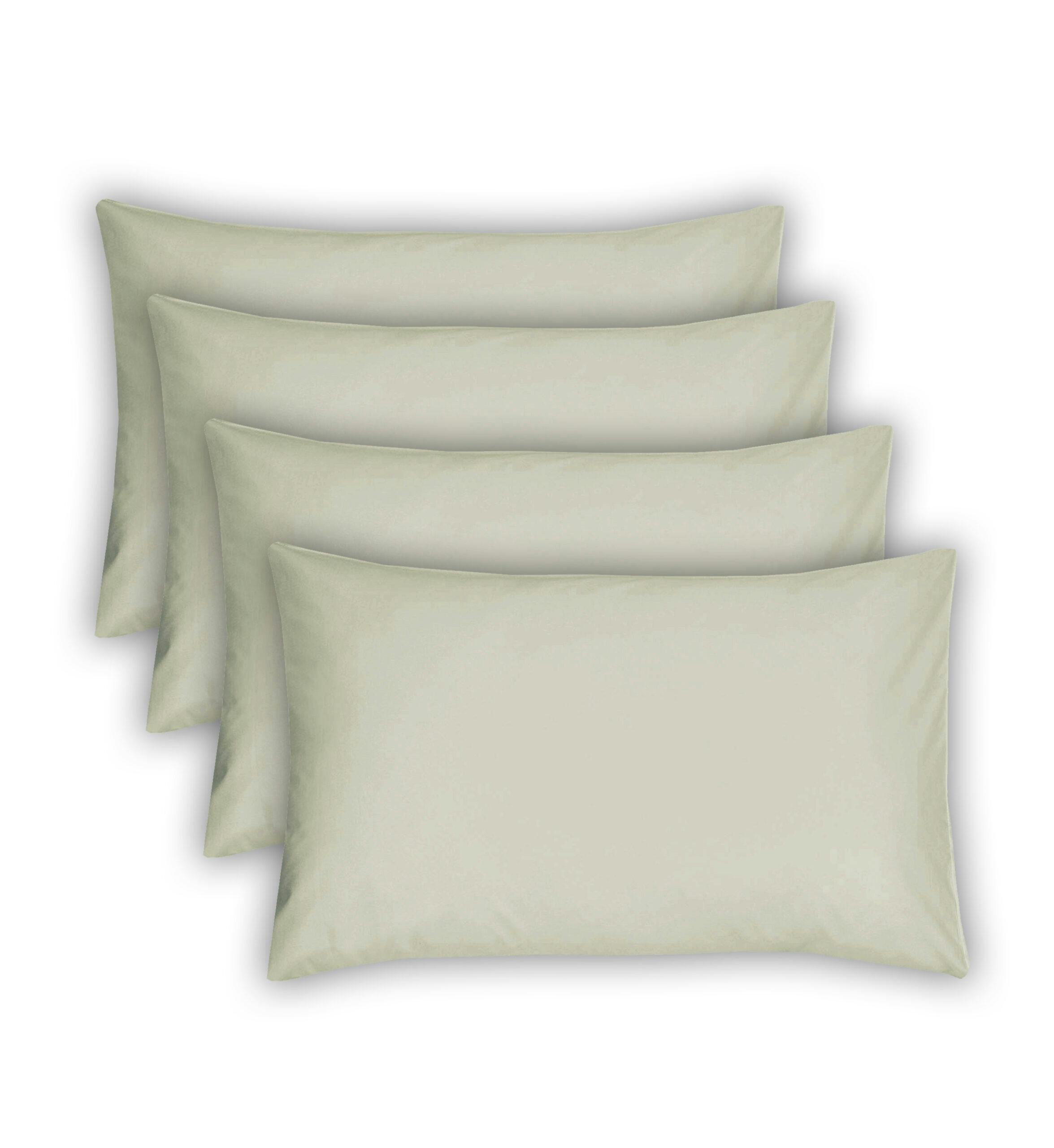 Rackhams Ivory Polycotton Housewife Pillowcases 4 Pack - Pillowcase (48Cm X 74Cm)