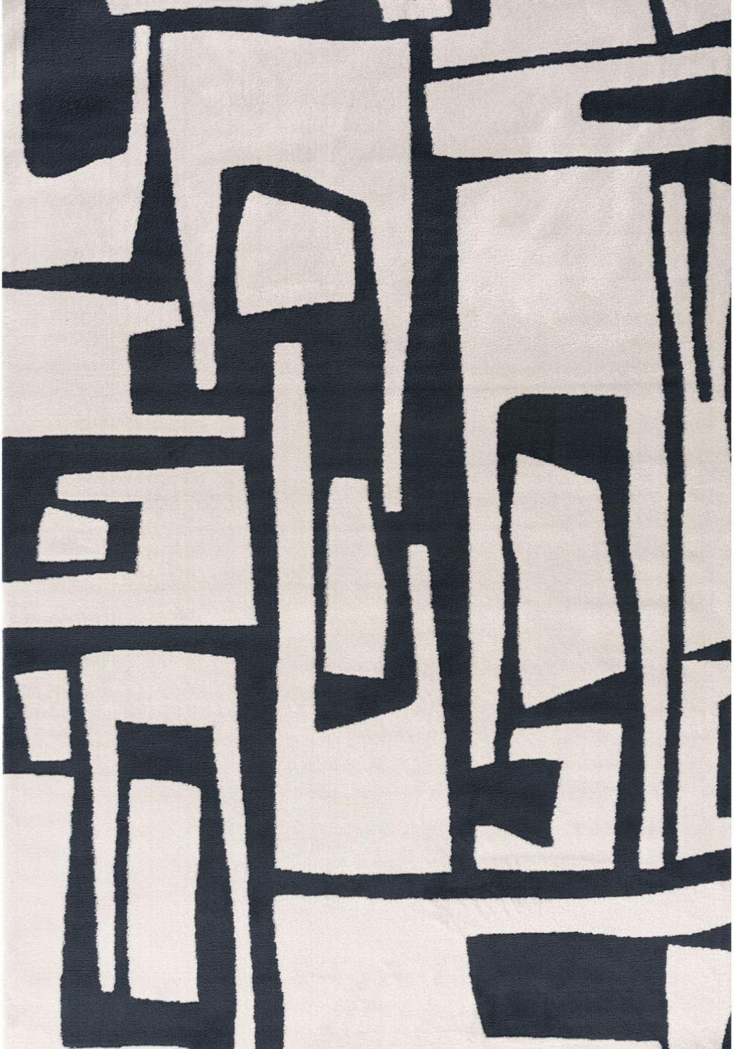 Rackhams Blue Loft Abstract Rug - 80X150 Cm