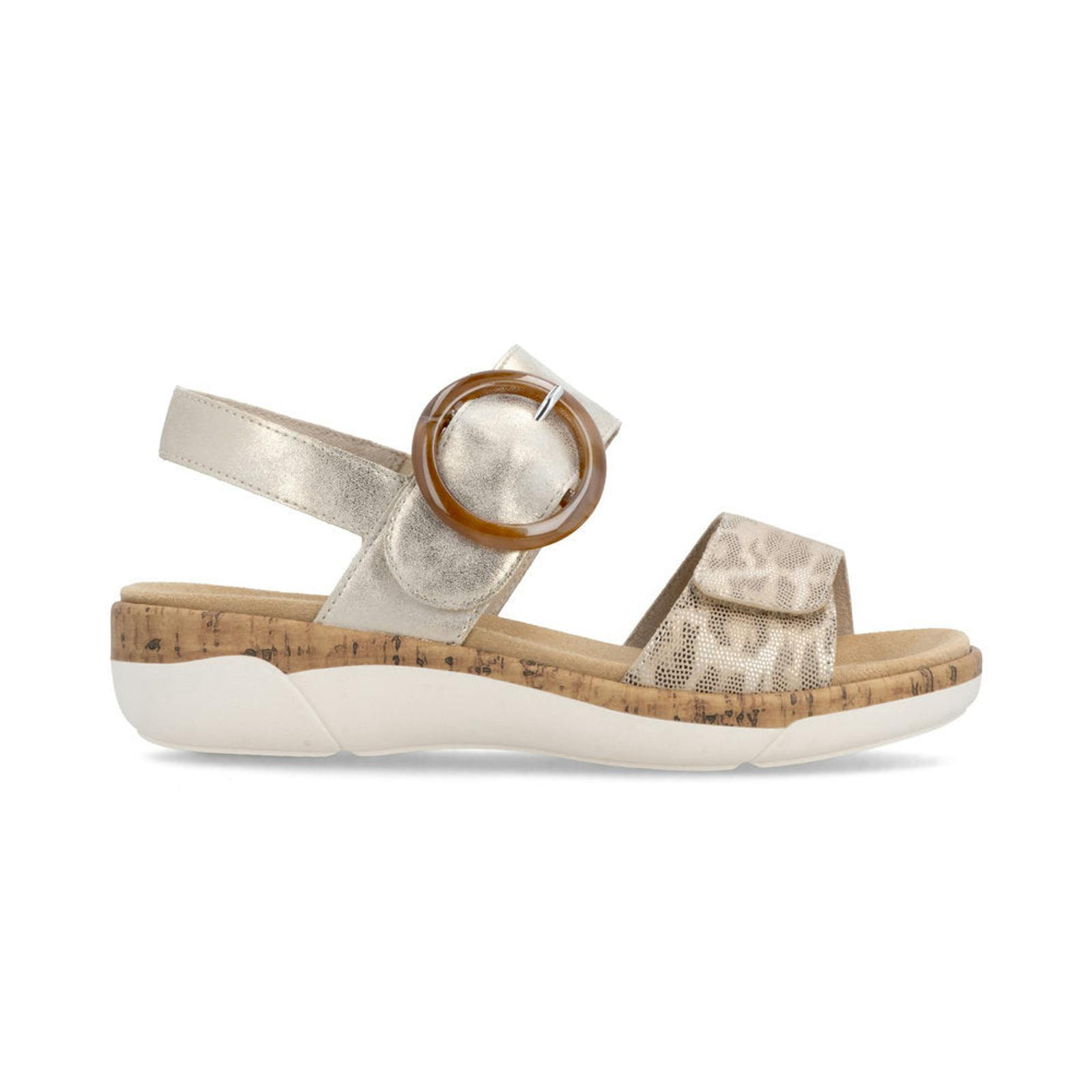 Remonte Women's R6853 Ankle Strap Sandals Multi - Multicoloured - Uk 4
