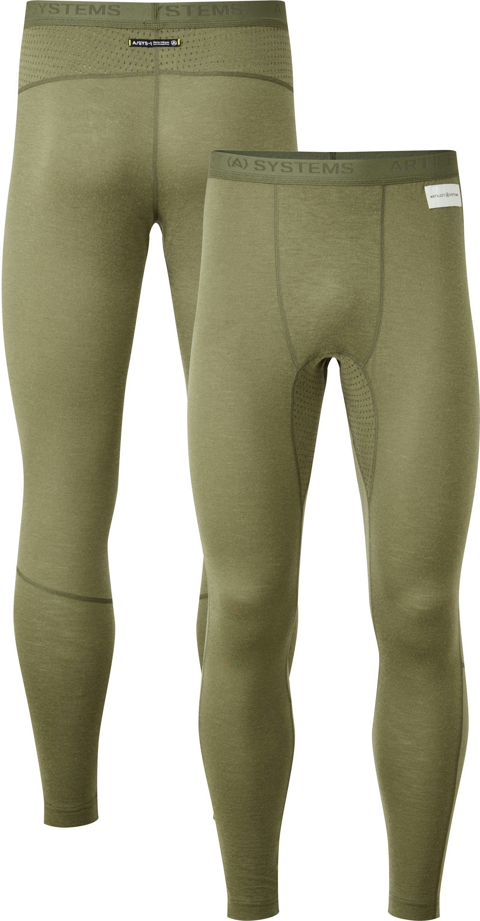 Artilect Men's Green Boulder 125 Leggings {Art-2211122} - Kalamata Olive - Large