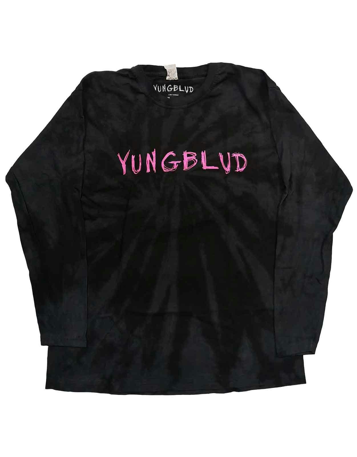 Paradiso Clothing Unisex Black Paradiso Yungblud Scratch Logo Dip Dye Long Sleeve T Shirt - Xl