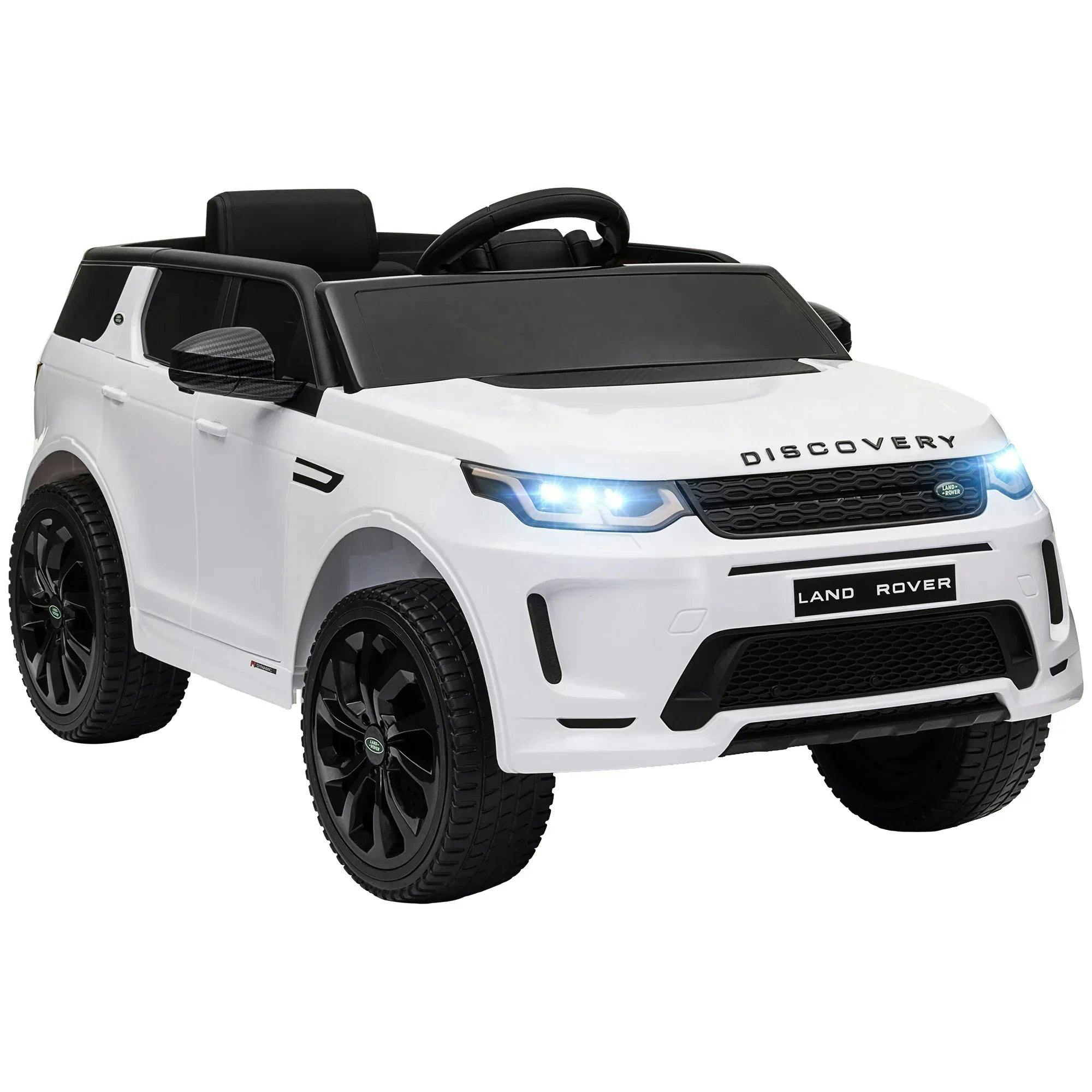 AIYAPLAY Land Rover Electric Car for Kids - 12V, Remote Control, Music, White - Image 4