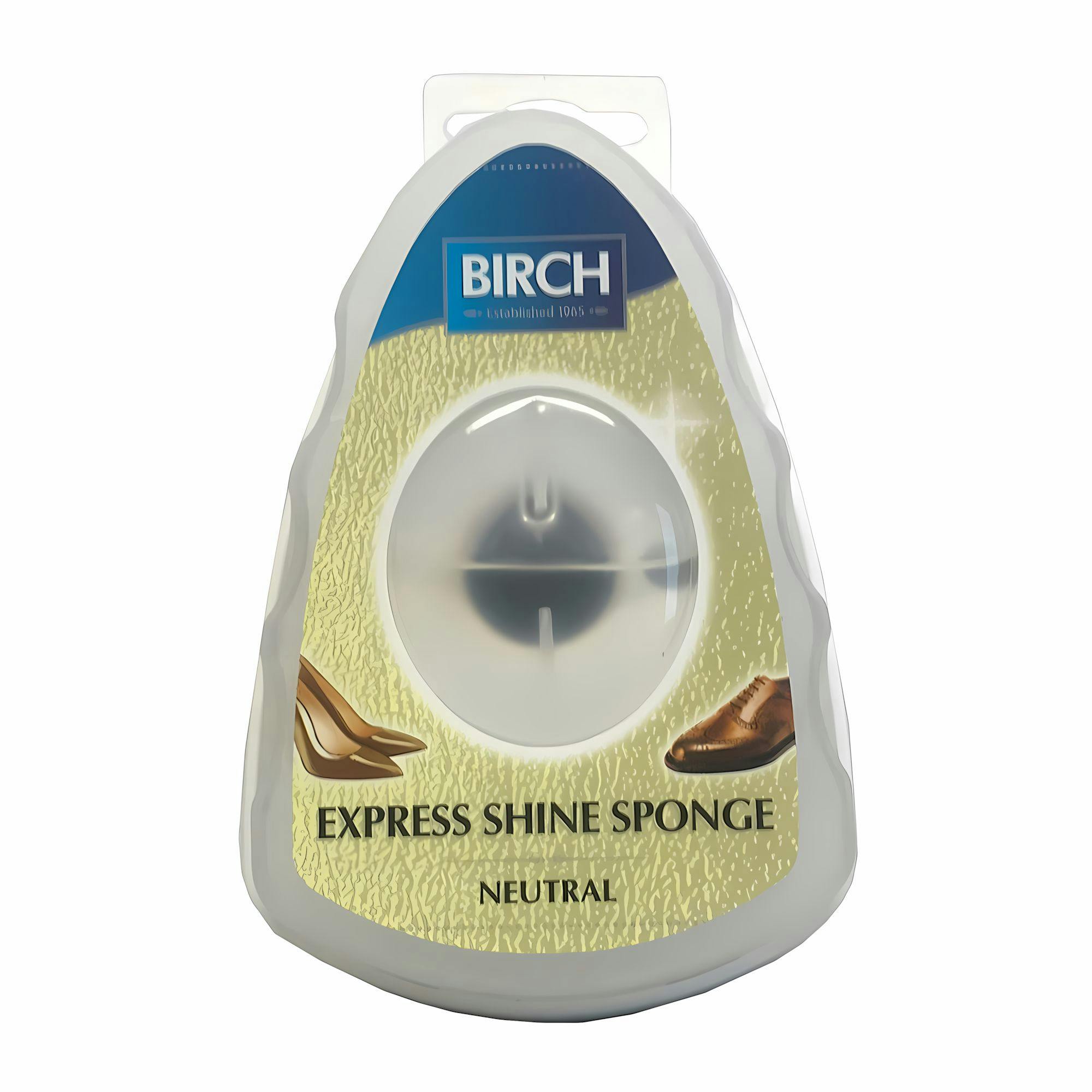 Rackhams Black Express Shoe Shine Sponge - Integrated Polish For Travel And Office - Neutral