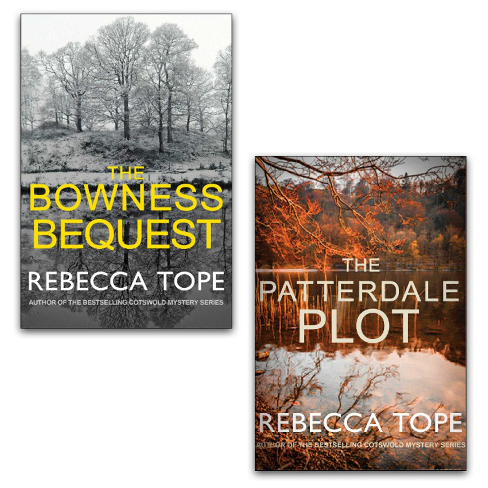 Allison & Busby Brown Lake District Mysteries Series Book Set By Rebecca Tope (The Patterdale Plot, The Bowness Bequest) Size 2