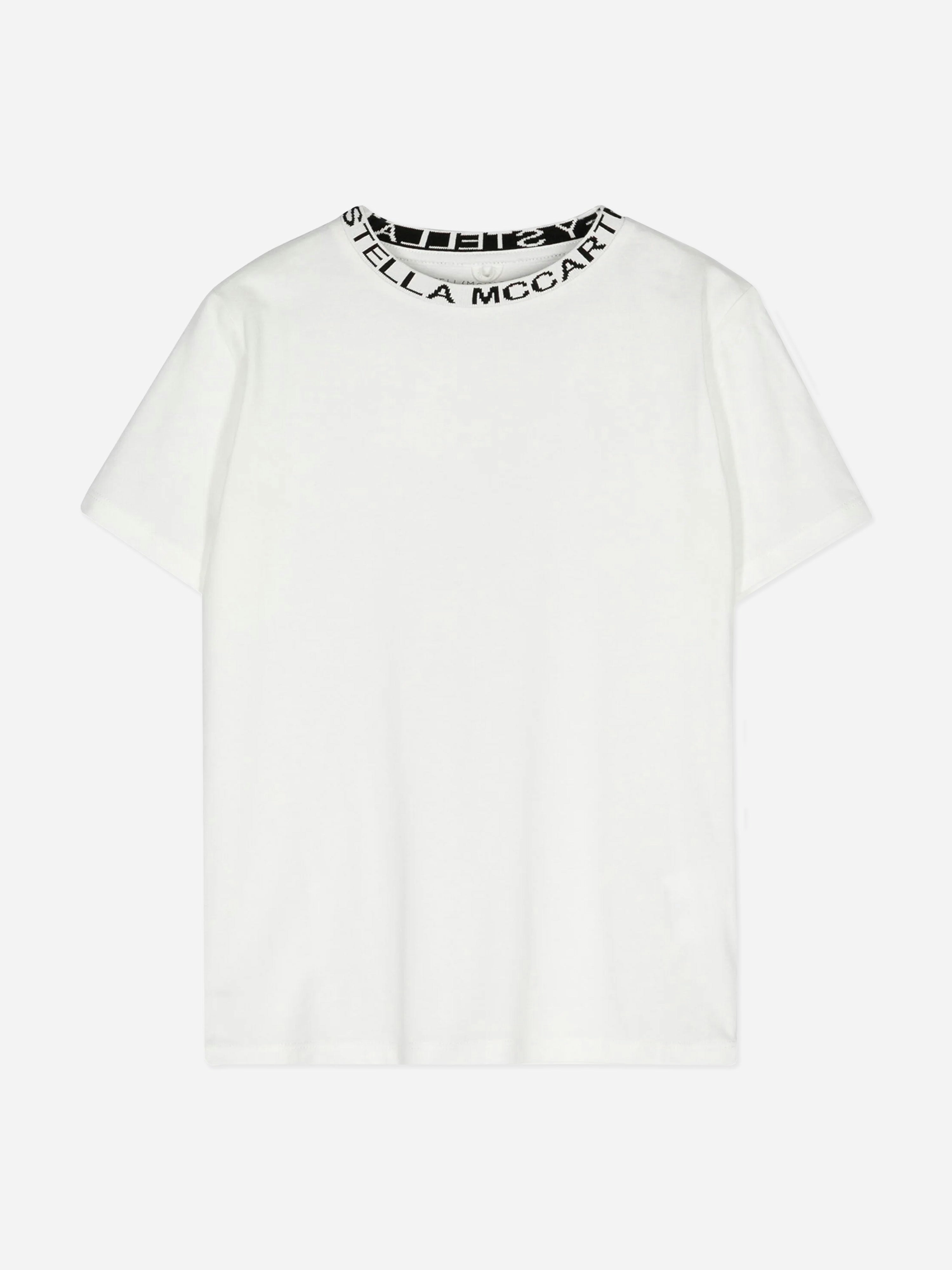 Stella Mccartney Kids Boys Ivory Stella Mccartney Logo T-Shirt In - 8 Yrs