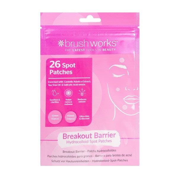 Brushworks Breakout Barrier Hydrocolloid Spot Patches - 26Pcs