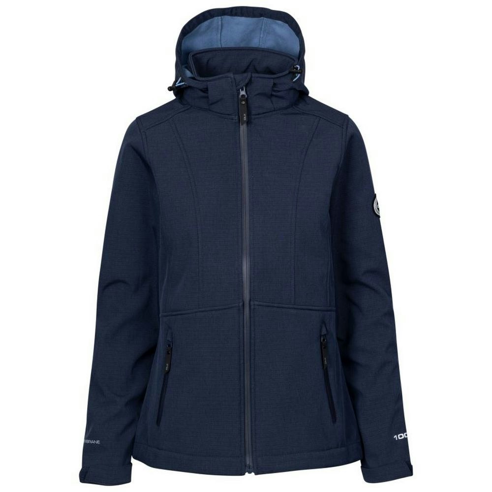 Trespass Women's Christine Dlx Soft Shell Jacket - Navy Marl - Navy Marl - Large