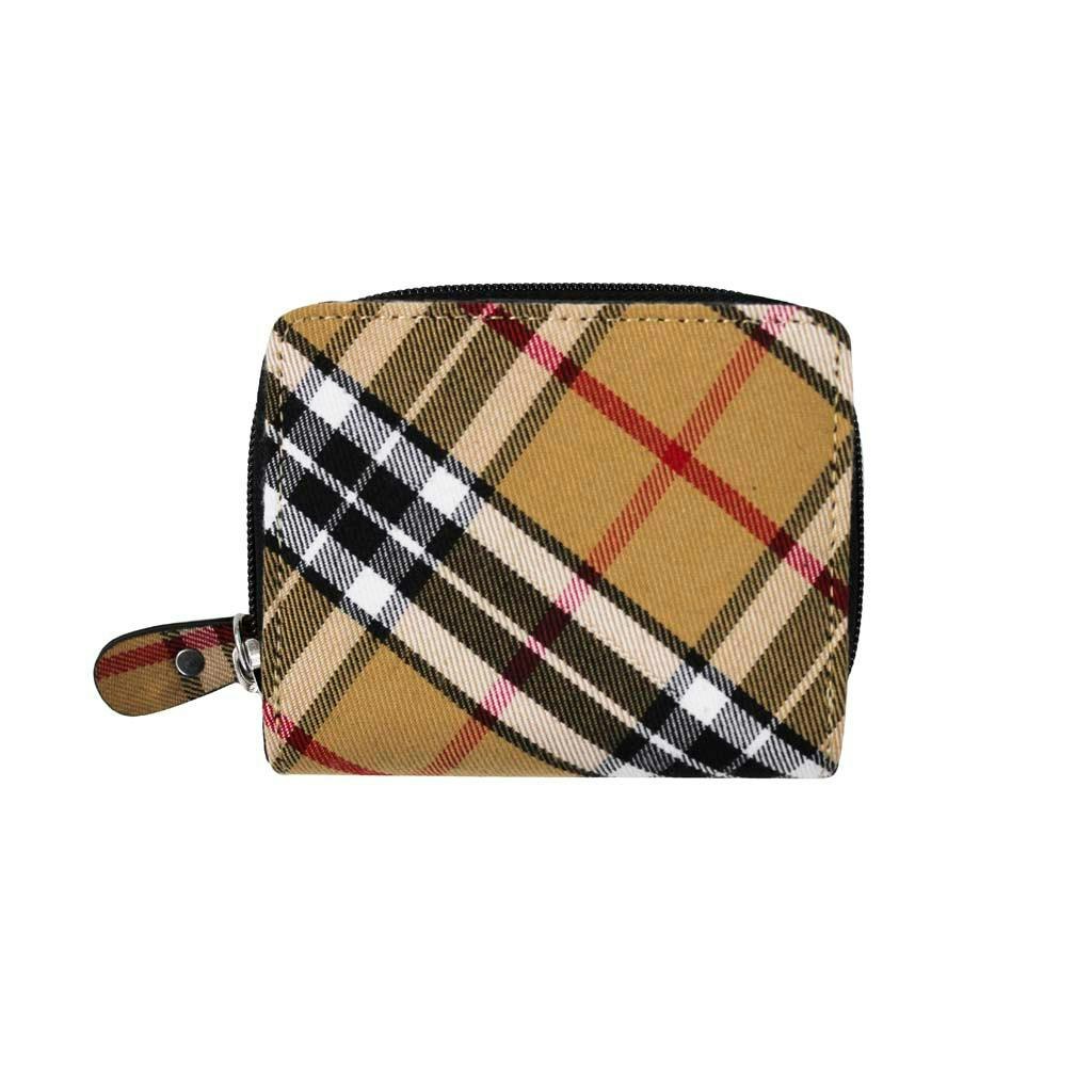 Heritage Traditions Classic Tartan Zip Purse - Camel Thomson