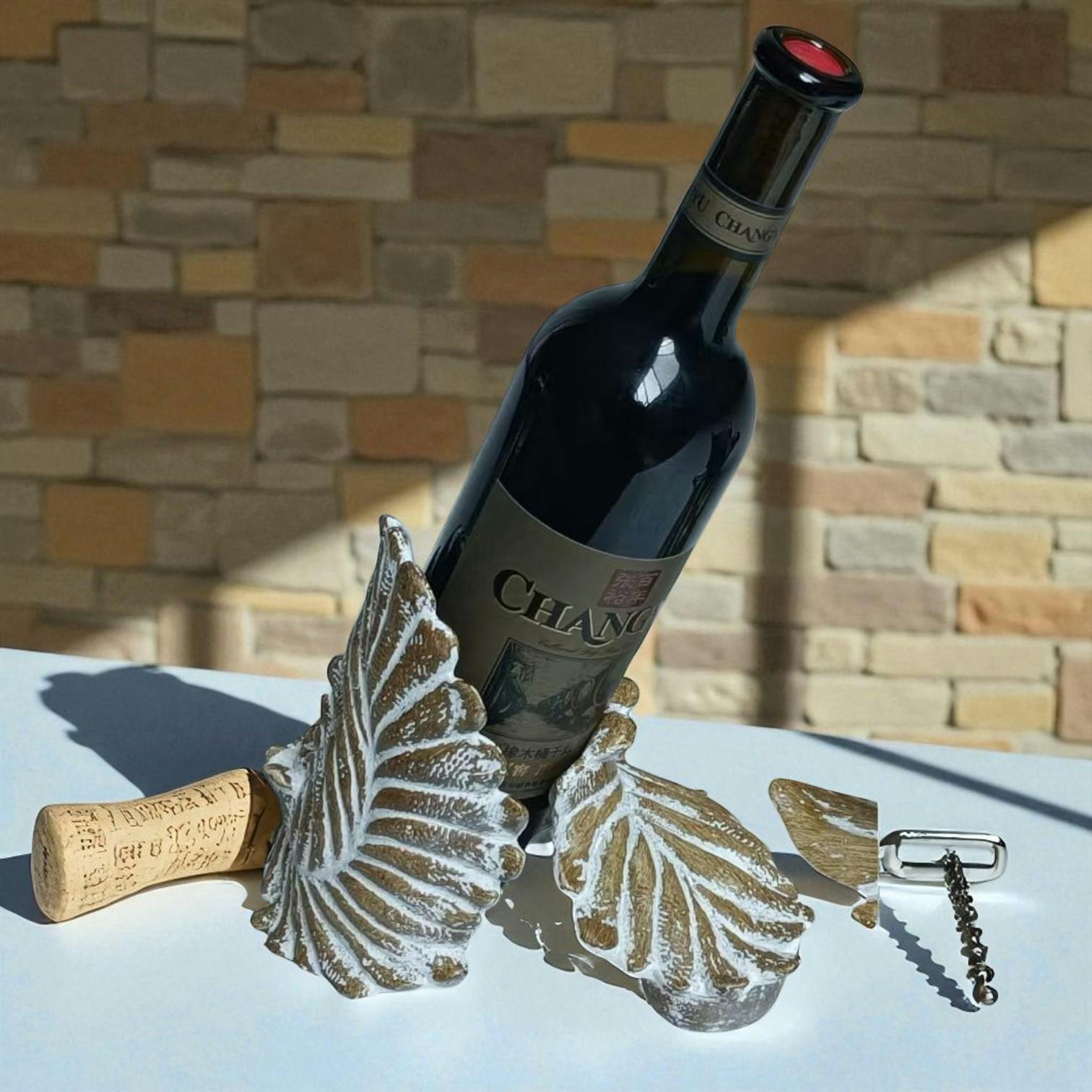 Rackhams Acacia Home 24Cm Wine Bottle Holder