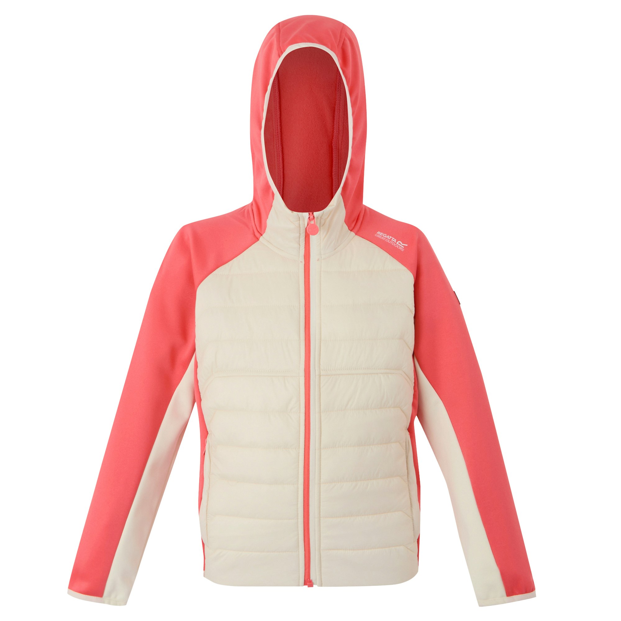 Regatta Light/Peach Childrens/Kids Kielder Ix Hybrid Jacket - Vanilla/ Bloom - Vanilla/ Bloom - Size 13 Years