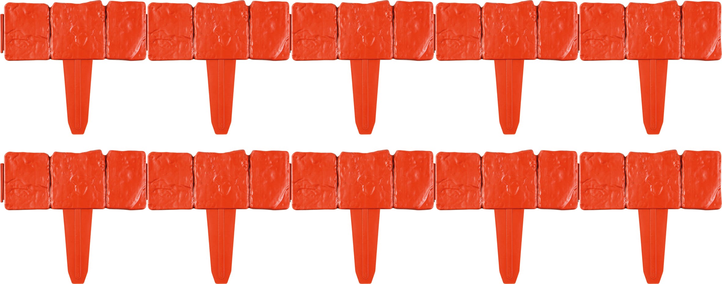 Rackhams Brown Garden Border, Brick Effect (10 Pack)
