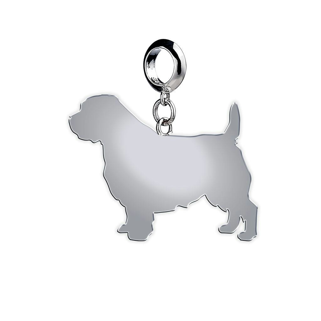 Mylee London Silver Norfolk Terrier Silhouette Charm - Slider Charm - Yes